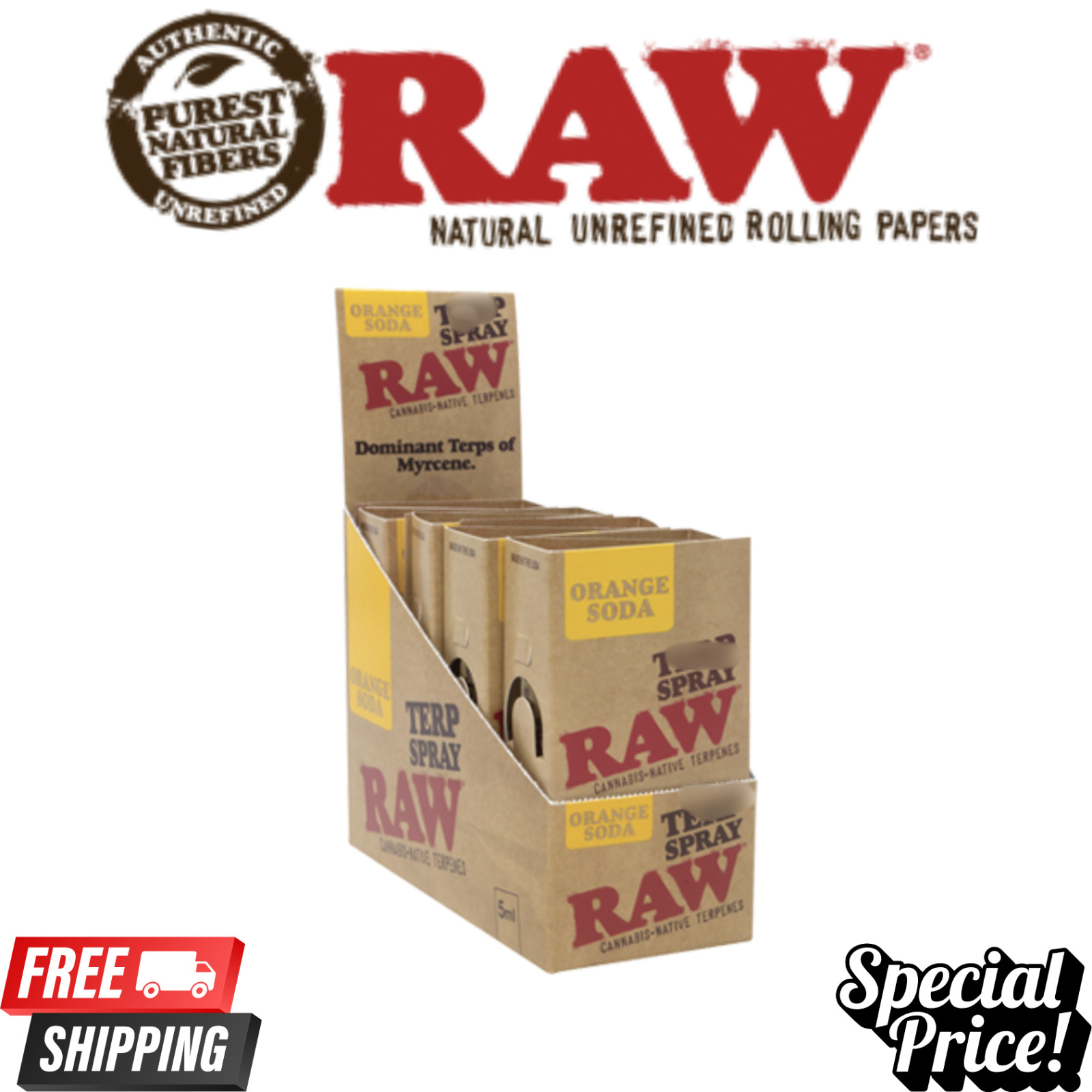RAW Spray Orange - Full Box (8 Units)