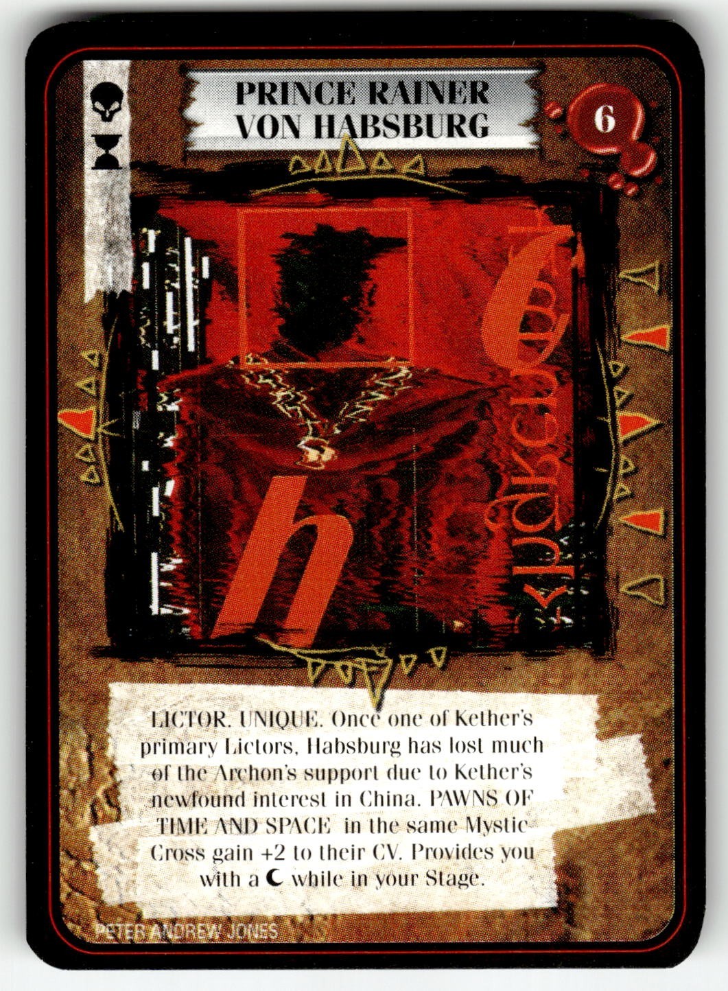 1995 Kult Reality is a Lie Trading card game - Prince Rainer Von Habsburg