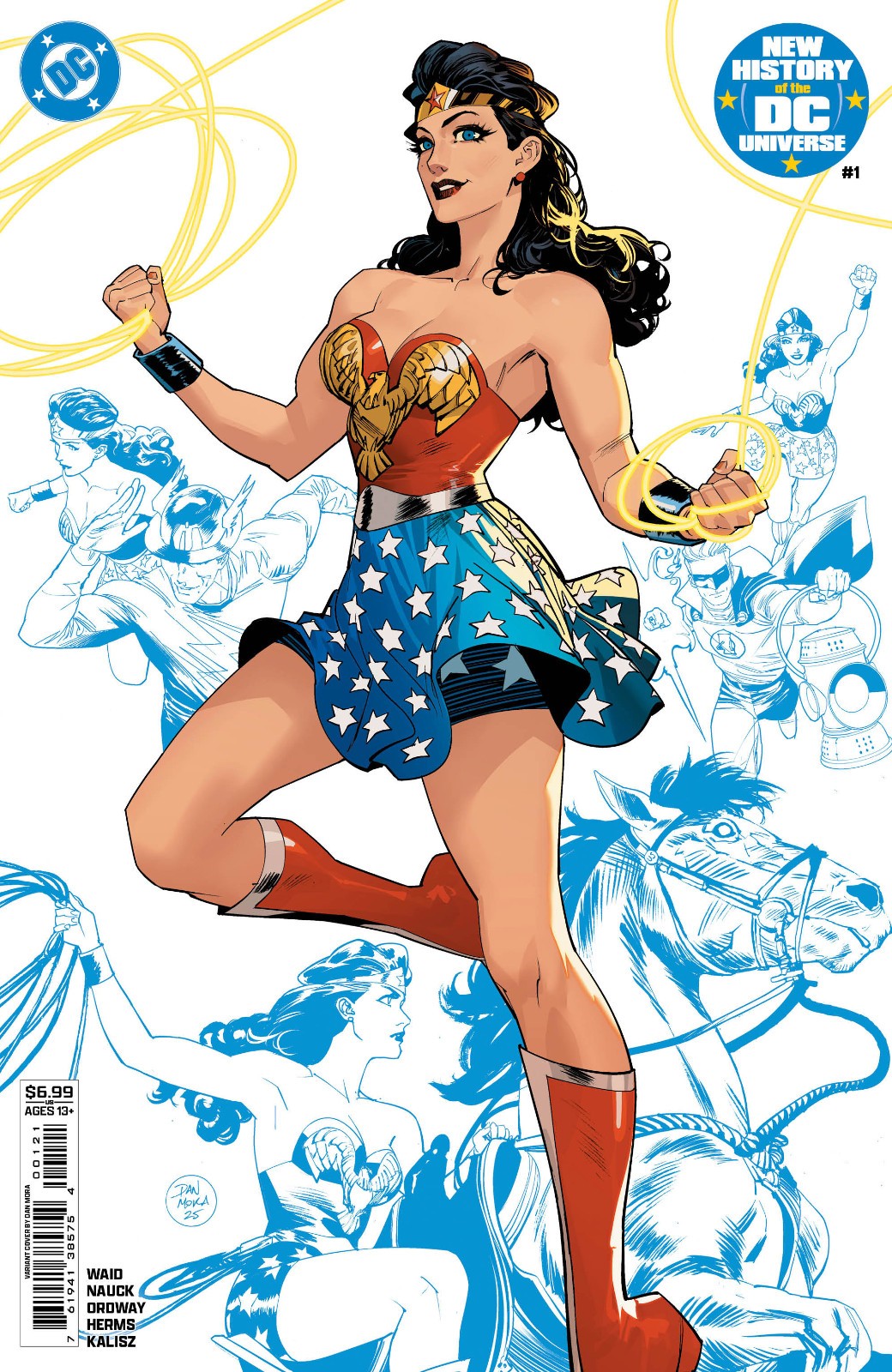 NEW HISTORY OF THE DC UNIVERSE #1 (DAN MORA VARIANT) COMIC BOOK ~ DC