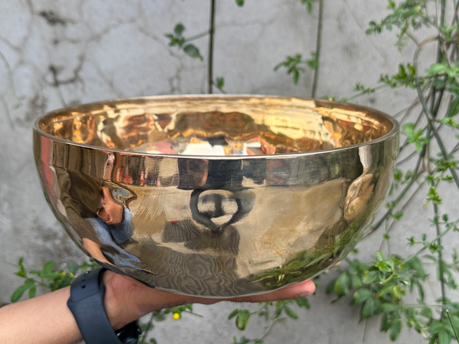 Handmade Tibetan Singing Bowl natural finished for sound healing meditations
