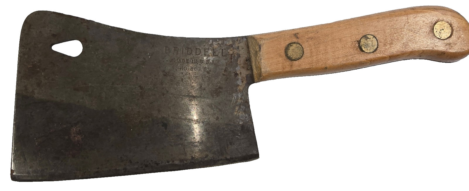 Vintage Briddell No. 860 Meat Cleaver Butcher Knife 6\
