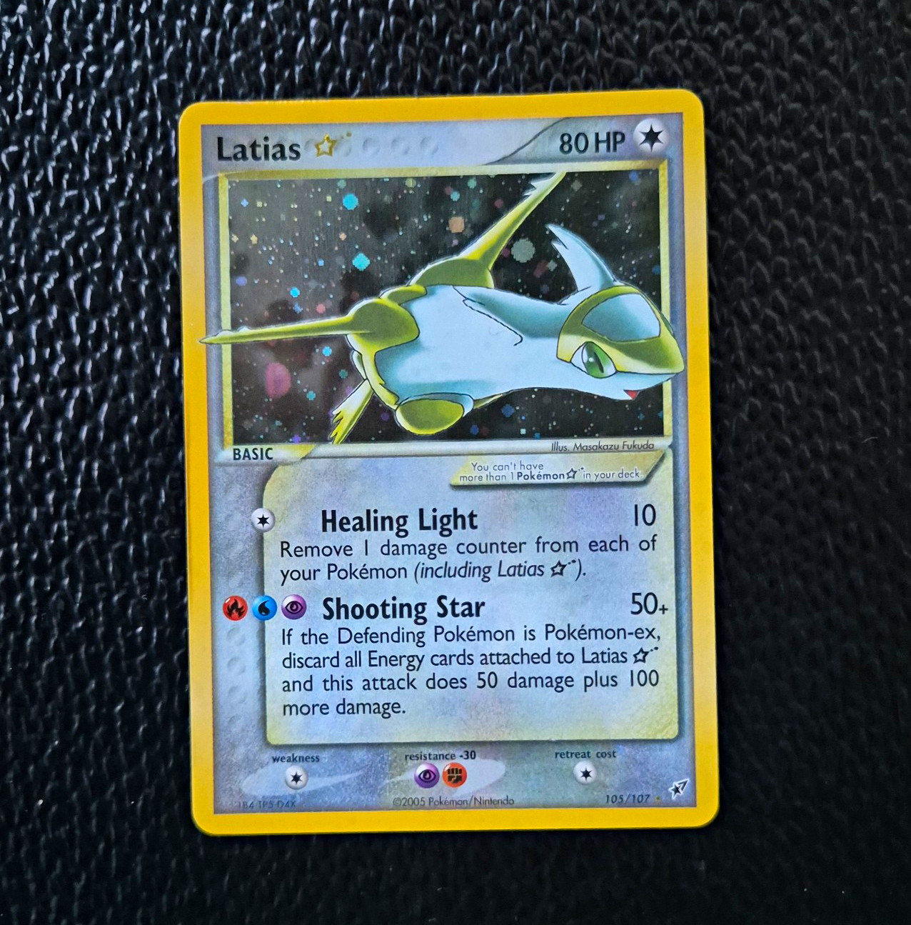 Latias Gold Star EX Deoxys 2005 105/107 Secret Holo Rare Pokemon