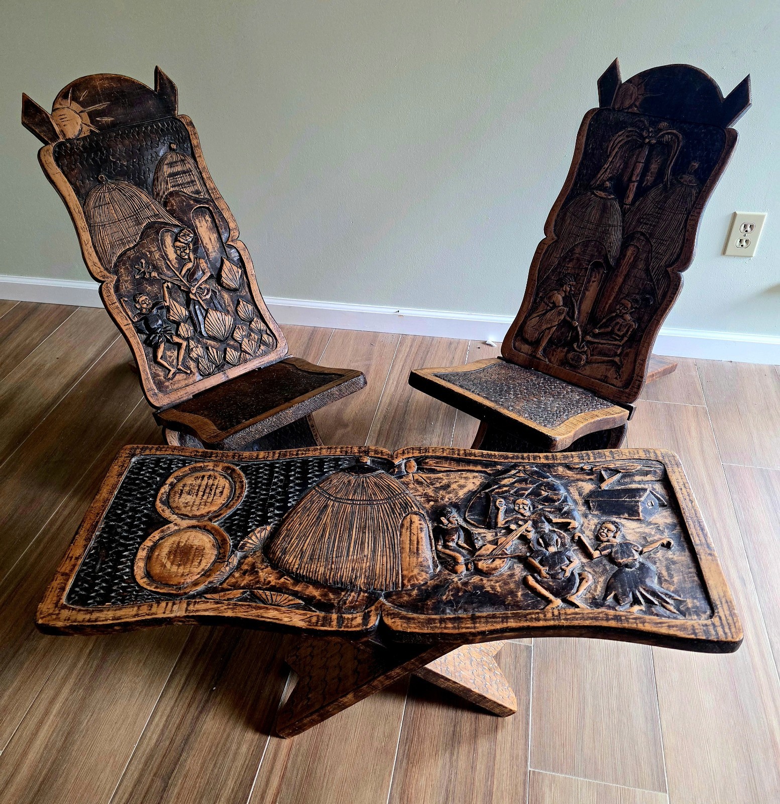 Antique Vtg African Palaver \