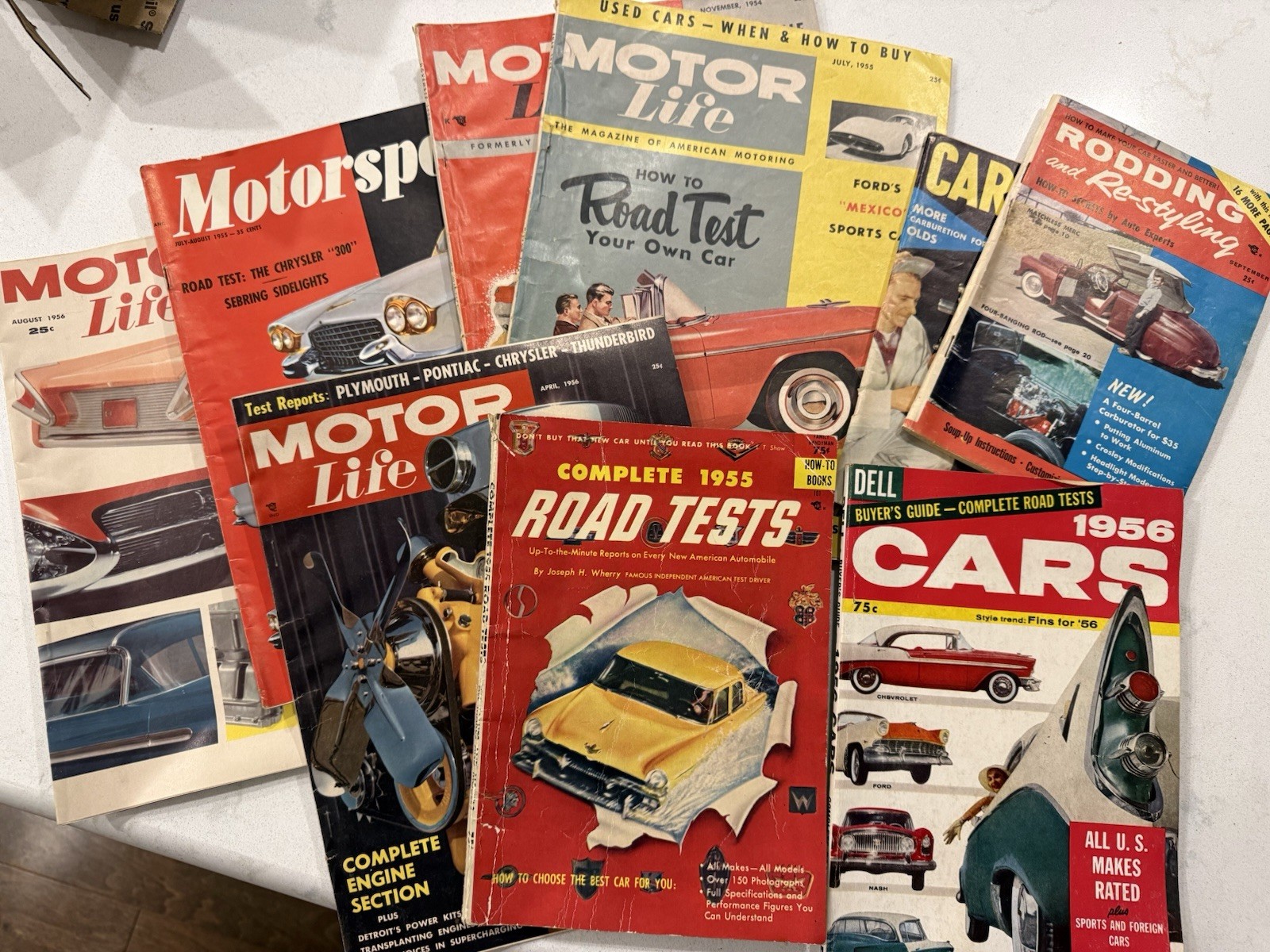 9 Vintage Car Magazines 1954-57 Motor Life Buyers Guides Rodding Car Craft More 9 Vintage Car Magazines 1954-57 Motor Life Buyers Guides Rodding Car Craft More