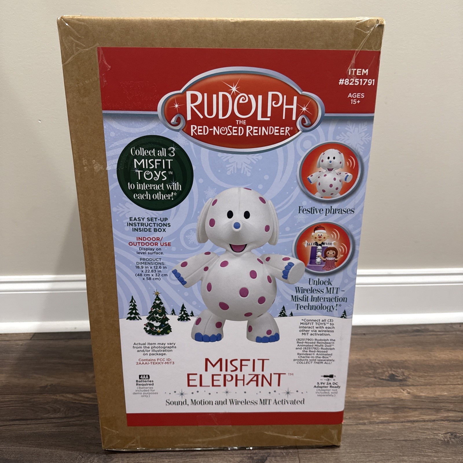 2\' Misfit Elephant Rudolph the Red Nosed Reindeer Lowe\'s 2026 NIB ON HAND