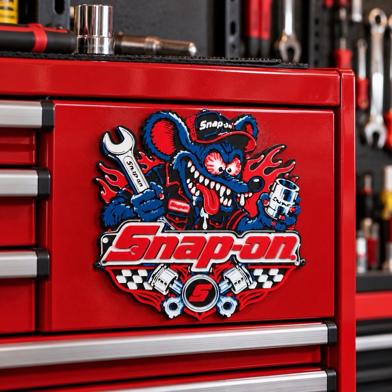 SNAP-ON RAT FINK MAGNET