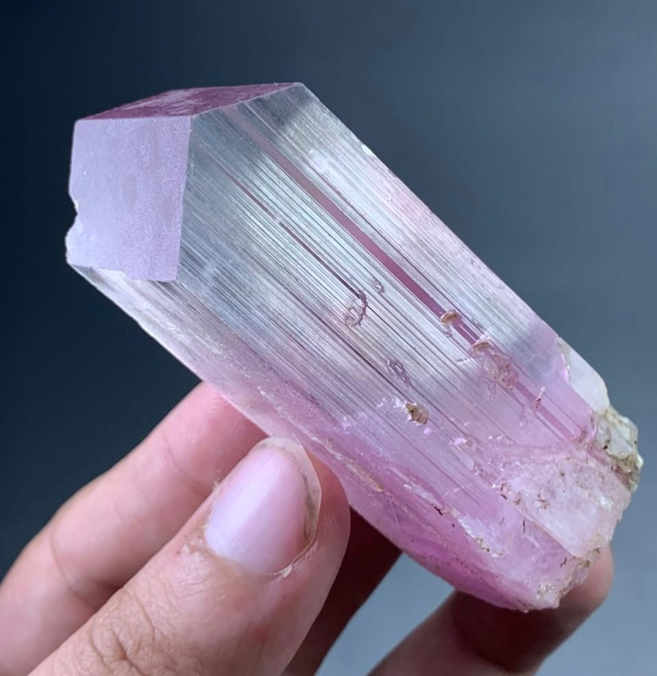 Natural Aesthetic Kunzite Crystal From Afghanistan (518 CTs )