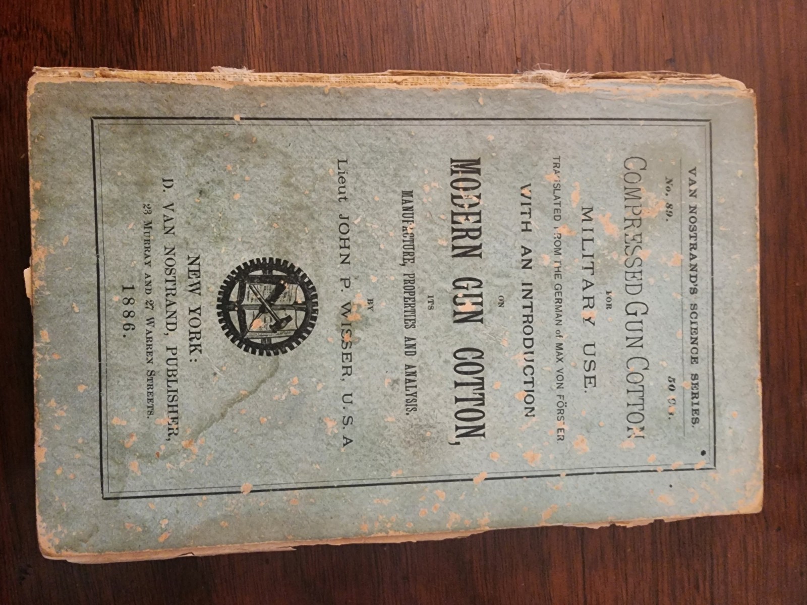 original 1886 first edition copy of Compressed Gun Cotton for Military Use original 1886 first edition copy of Compressed Gun Cotton for Military Use