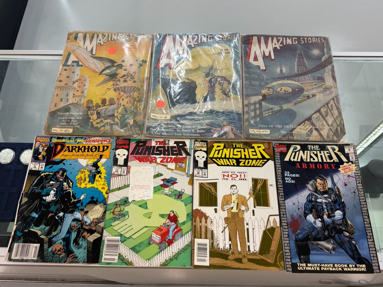 Lot of Vintage Amazing Stories 1930's and Marvel 1990's