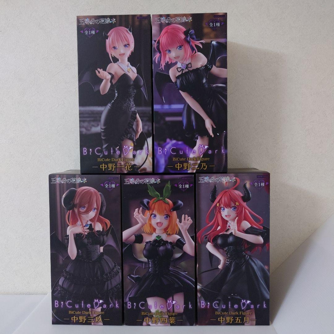 The Quintessential Quintuplets BiCute Dark Figure Complete Set New Japan 2025