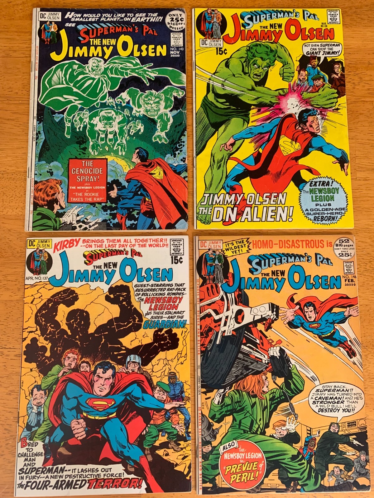 Superman\'s Pal Jimmy Olsen 136 137 143 146 - all Kirby books when he went to DC
