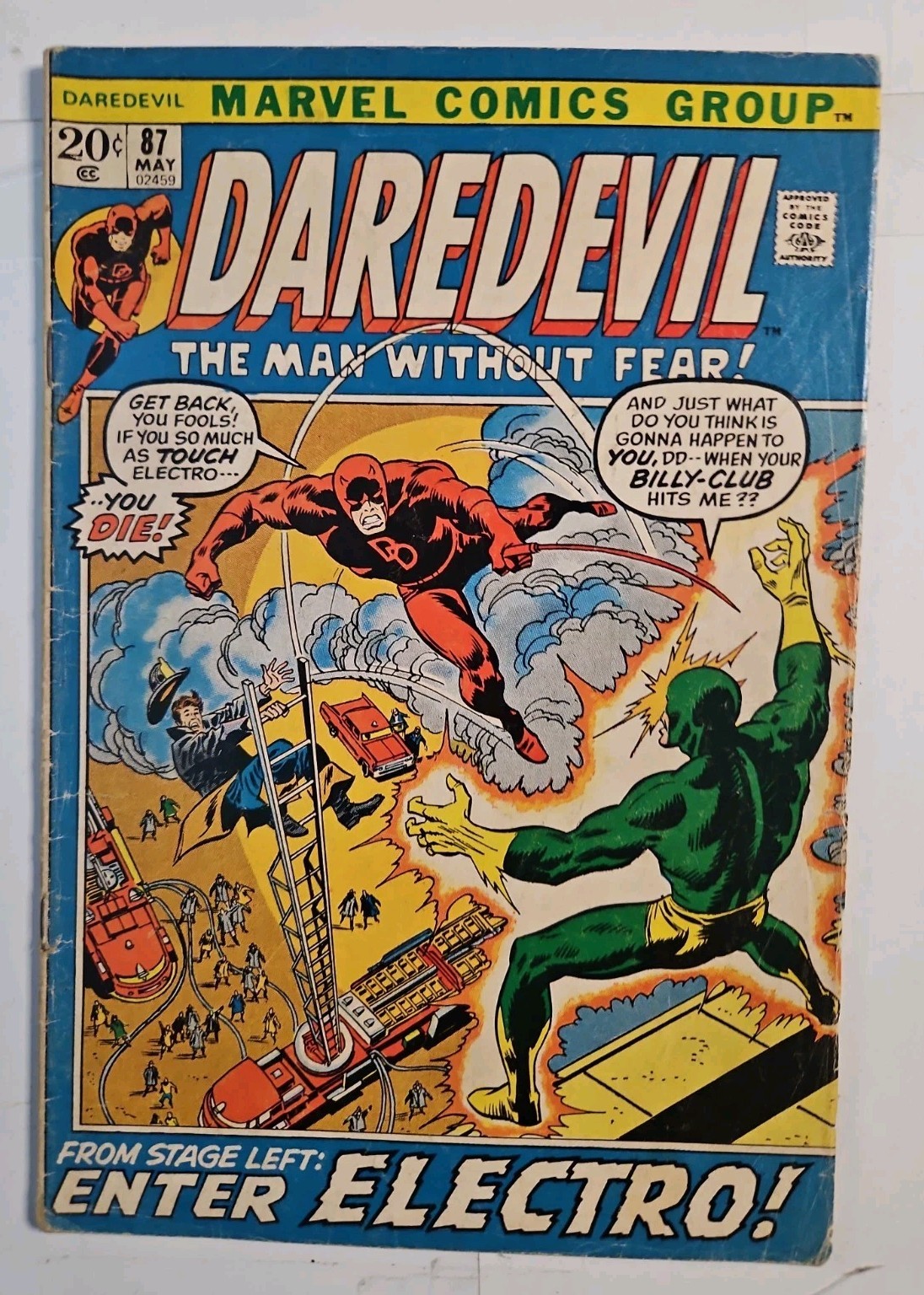 Daredevil #87 (Marvel Comics May 1972) Fn- Daredevil #87 (Marvel Comics May 1972) Fn-