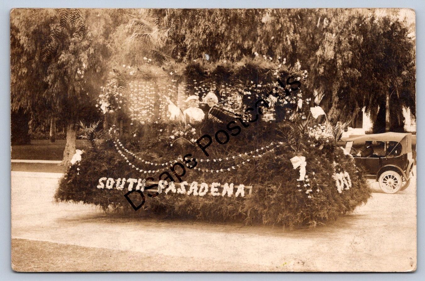 K67/ South Pasadena California Postcard RPPC c1940s Parade Float  244