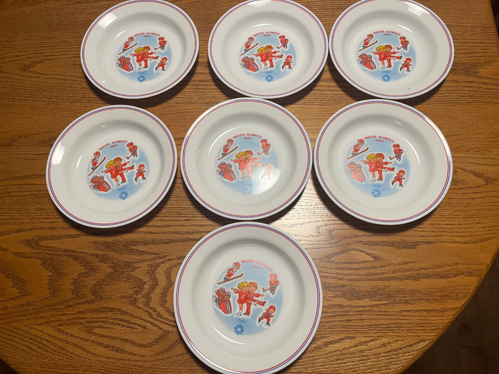 lot of 8 VINTAGE Corelle Bowls 1984 Winter Olympics Sarajevo Campbell's Soup set lot of 8 VINTAGE Corelle Bowls 1984 Winter Olympics Sarajevo Campbell's Soup set