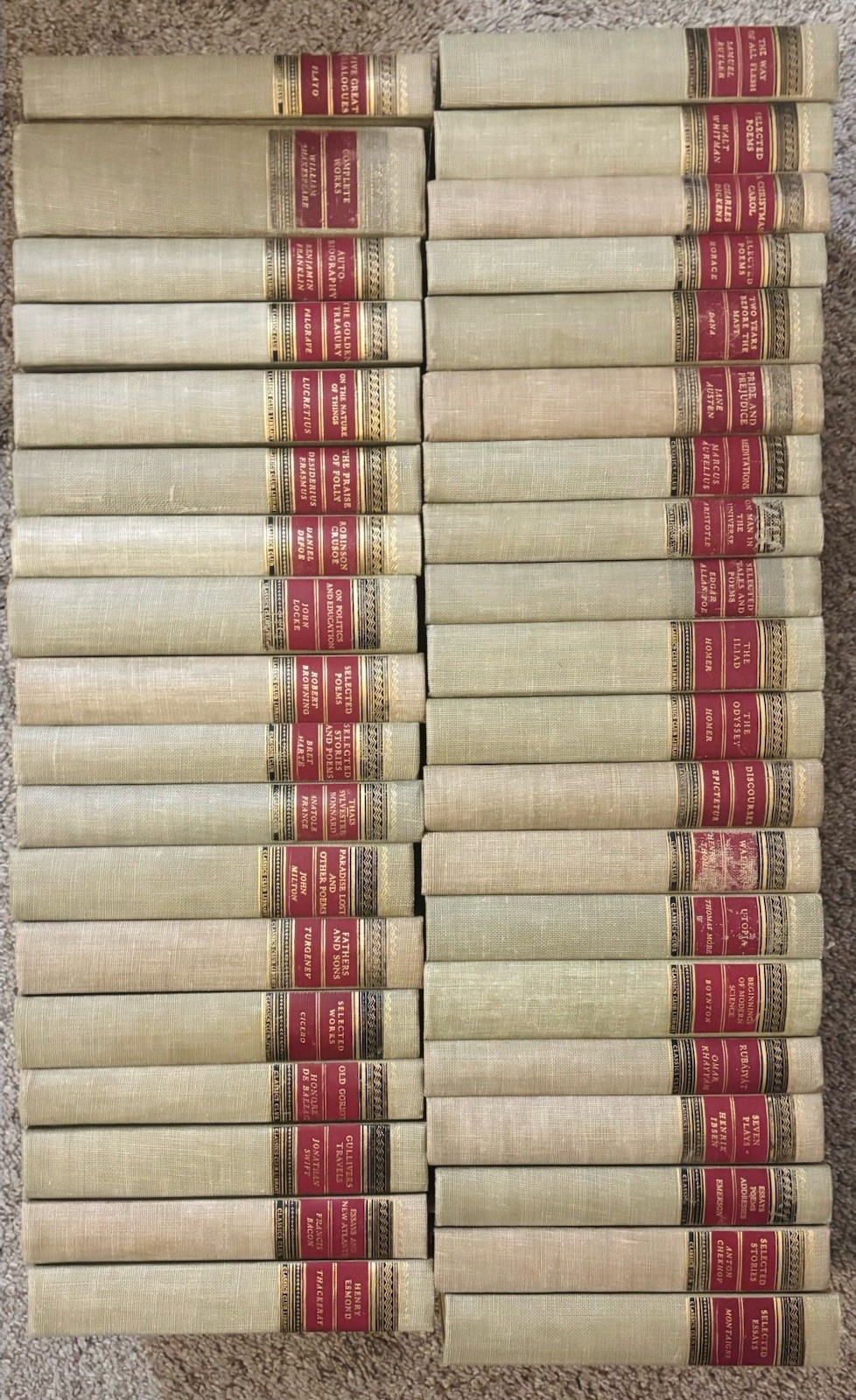 Classic Club / Walter J. Black / Partial Set of 38 Volumes