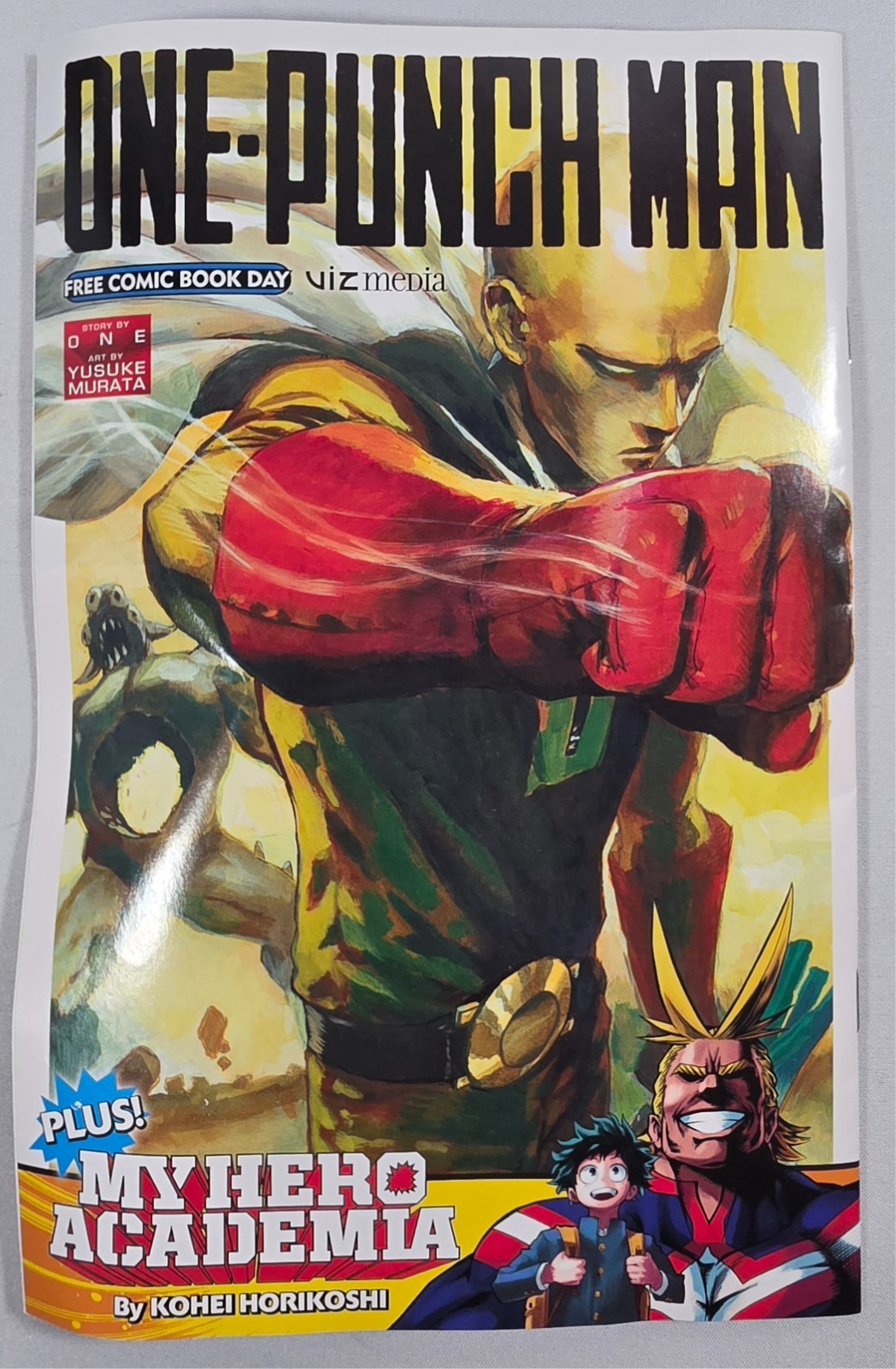 One-Punch Man + My Hero Academia FCBD 2016 Viz Media Free Comic Book Day One-Punch Man + My Hero Academia FCBD 2016 Viz Media Free Comic Book Day