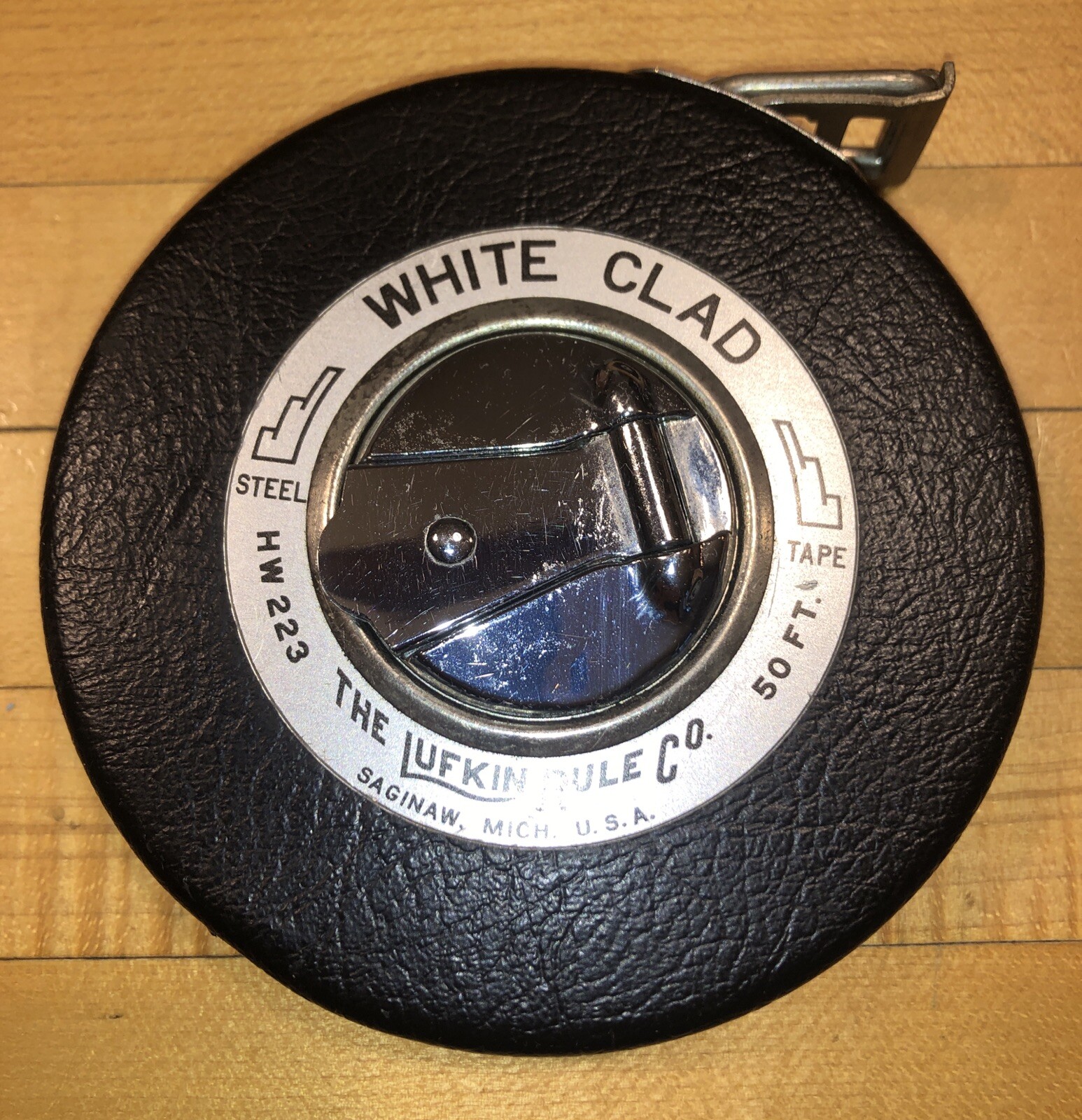 VTG Lufkin HW223 Banner 50 Foot Steel Tape Measure White Clad USA (FREE S&H) VTG Lufkin HW223 Banner 50 Foot Steel Tape Measure White Clad USA (FREE S&H)