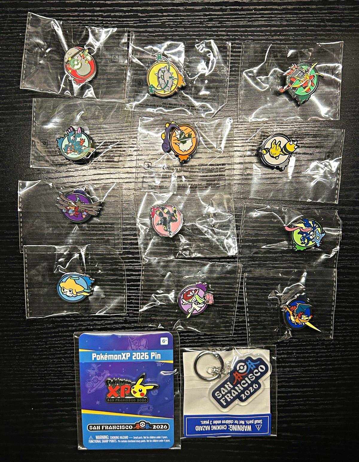 Pokémon XP 2026 Completed Pin Rally Set - Sealed