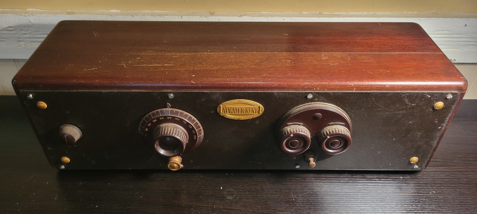 ANTIQUE ATWATER KENT MODEL 33 RECEIVING SET TUBE RADIO