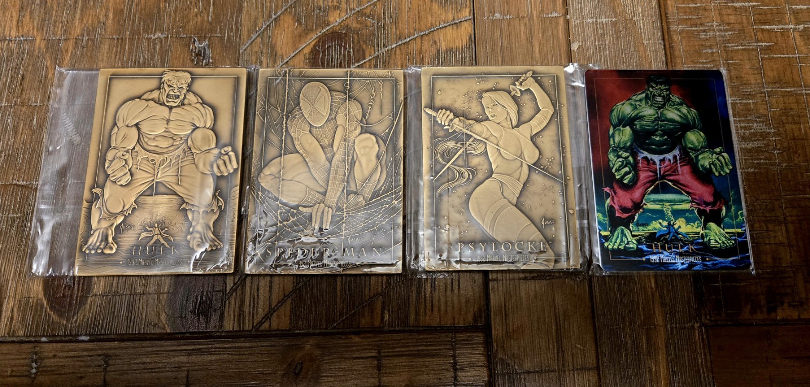 Joe Jusko 1992 Marvel Masterpieces Kickstarter Bronze Card Set Joe Jusko 1992 Marvel Masterpieces Kickstarter Bronze Card Set