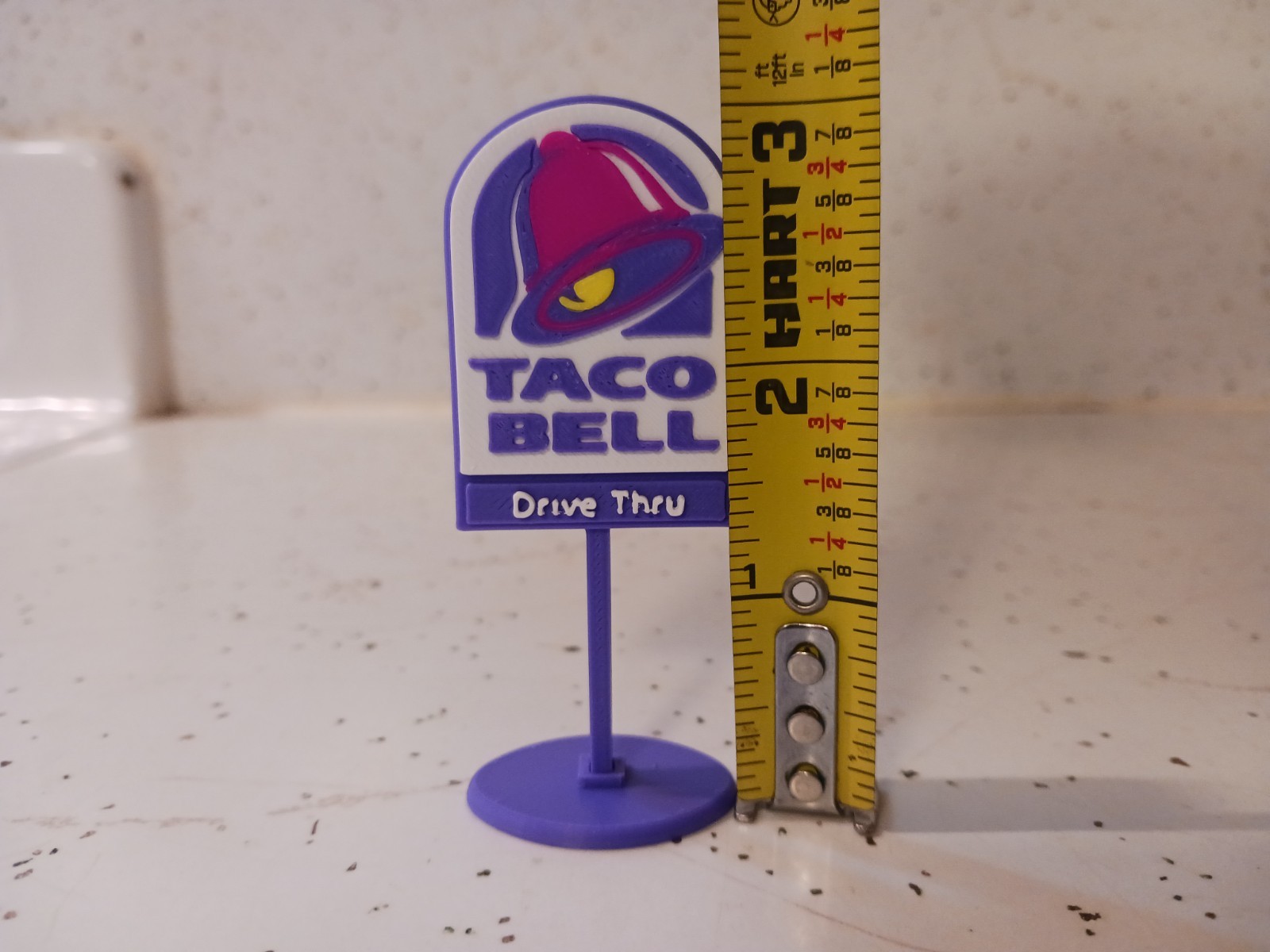 Taco Bell Drive Thru Restaurant Miniature Sign - 3\