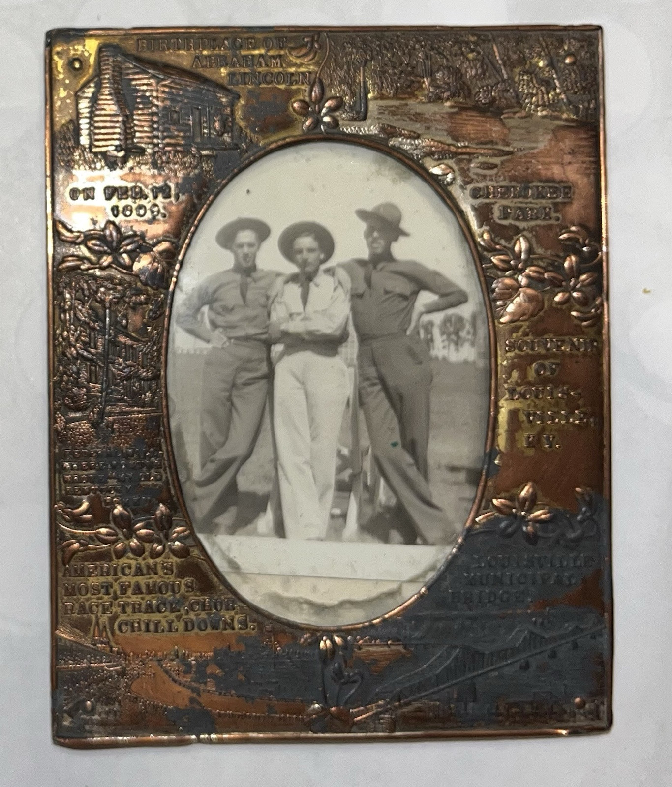 Vintage Souvenir Louisville Ky 1920s Great Gatsby A.C. Bosselman Picture Frame Vintage Souvenir Louisville Ky 1920s Great Gatsby A.C. Bosselman Picture Frame