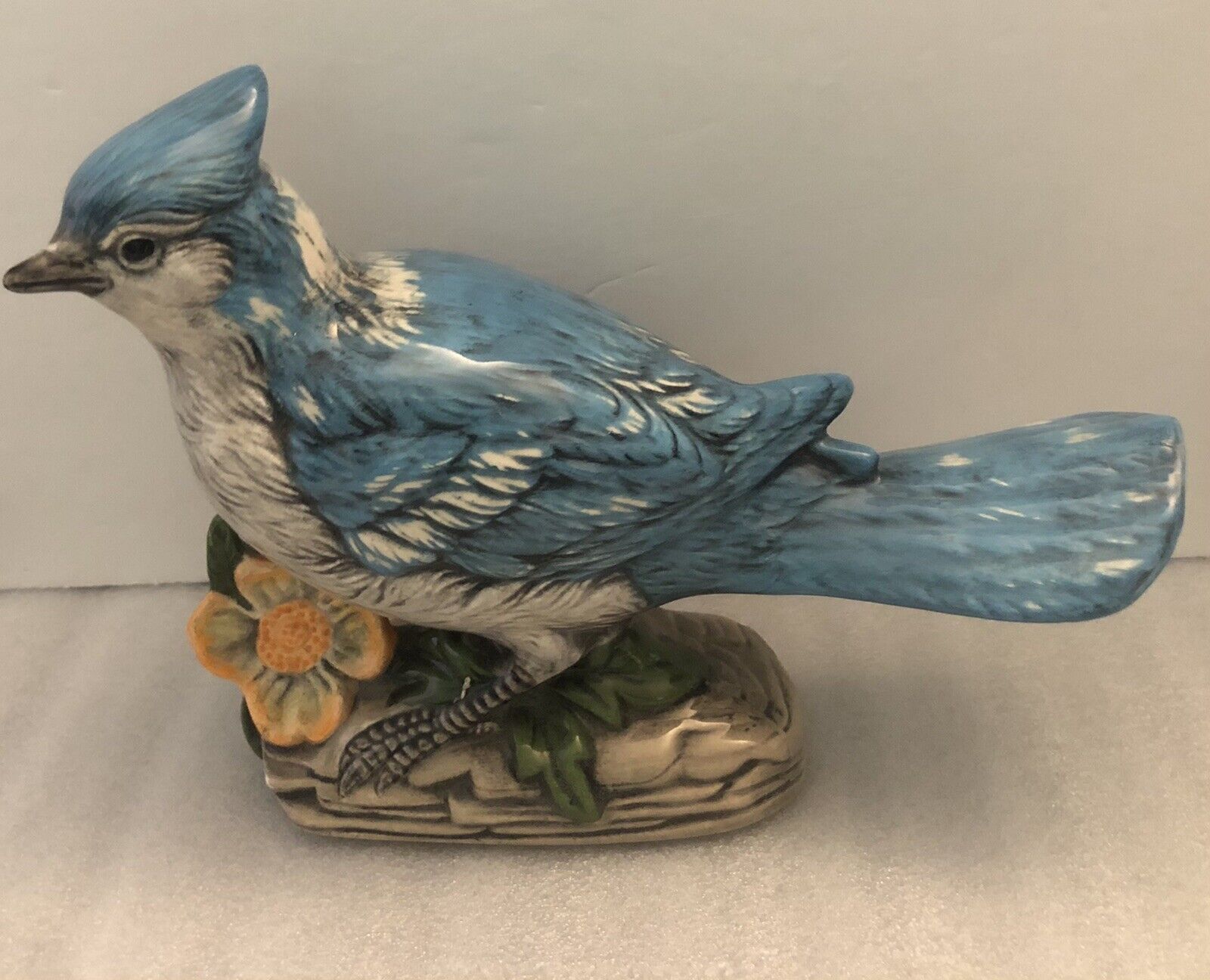 Amazing Vintage Blue Bird 6.5”  Figurine Shelf Display Collectible