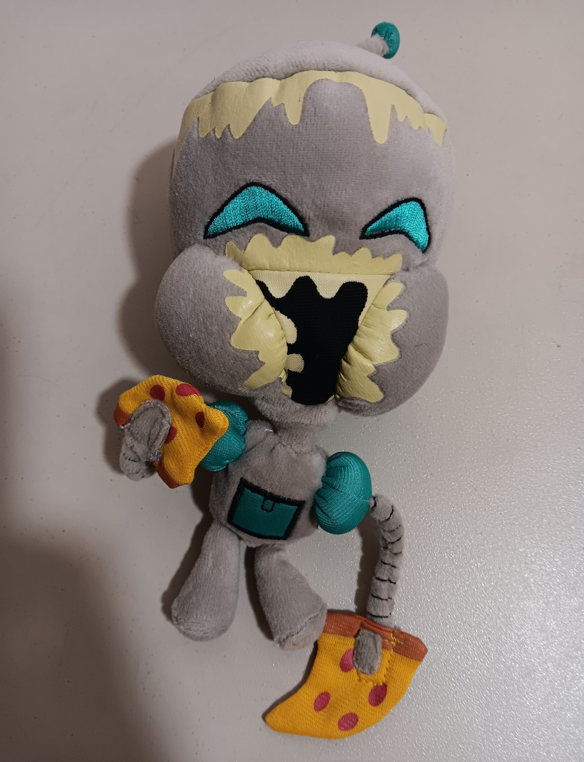 Vintage Invader Zim Robot Gir Pizza Plush 2005 RARE Official Nickelodeon No Tag