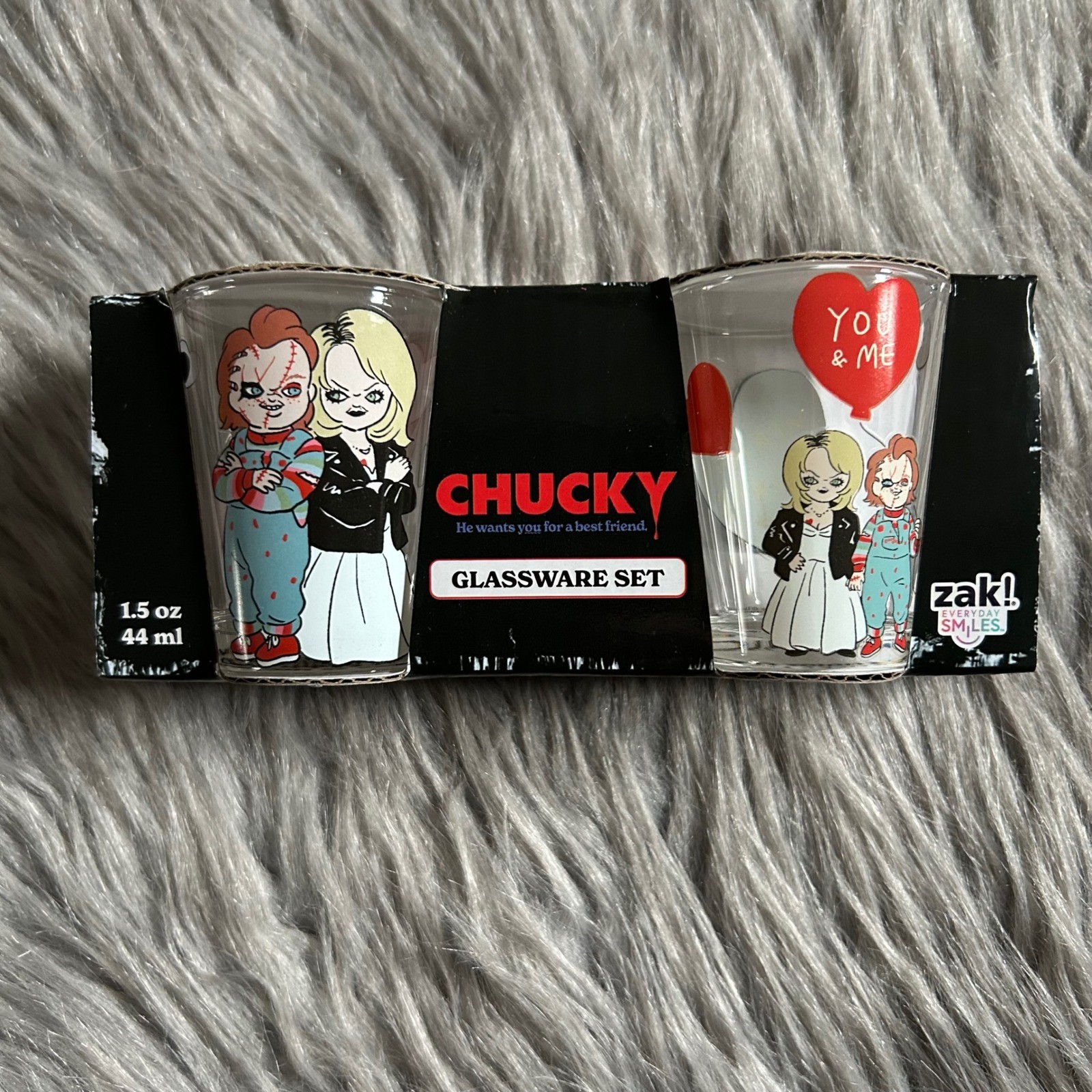 Zak Chucky Glassware Set Shot Glasses