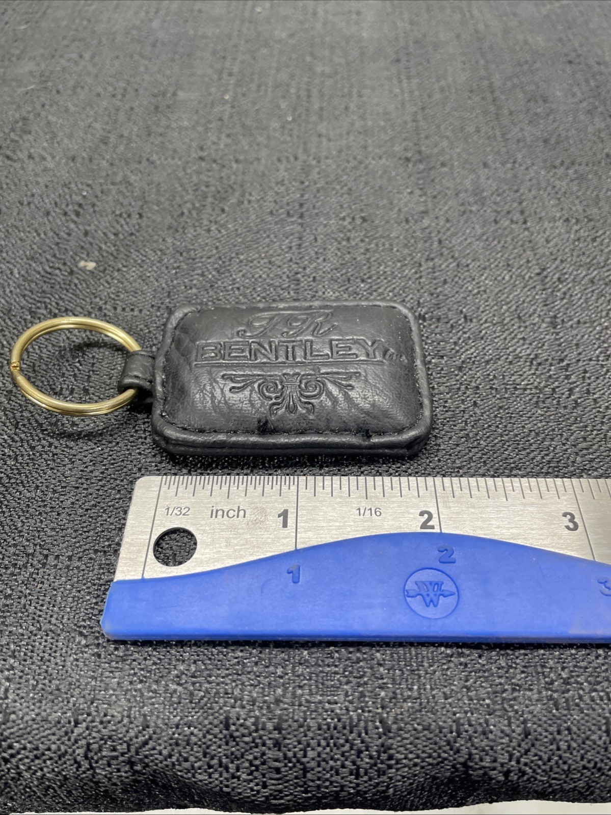 TR Bentley Black Leather Key chain Keychain
