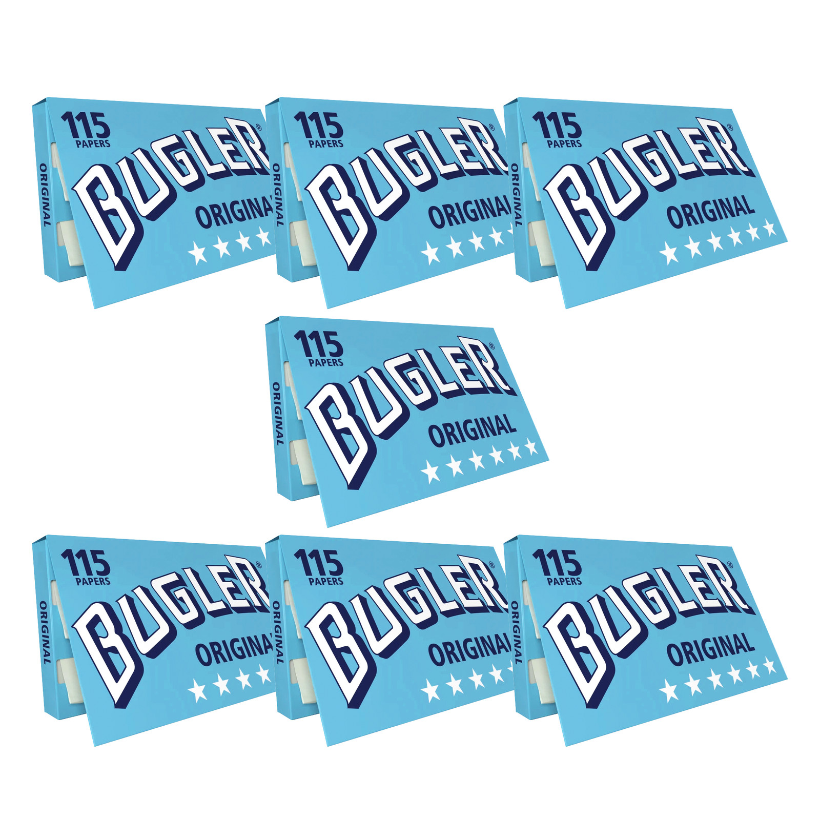 Bugler Cigarette Rolling Papers Original Single Wide 70mm (805 Leaves) 7 Packs Bugler Cigarette Rolling Papers Original Single Wide 70mm (805 Leaves) 7 Packs