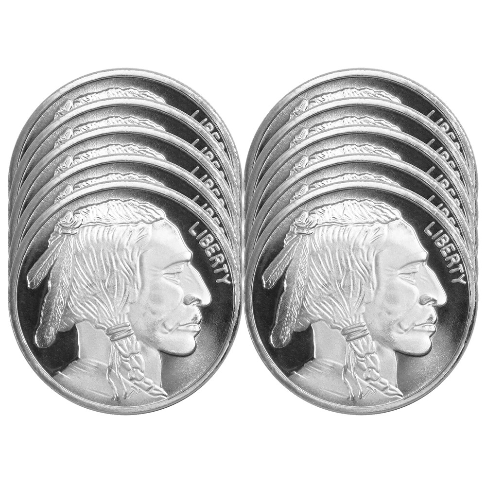 1 oz Siver Round Buffalo (Tube of 10) .999 Fine Siver 1 oz Siver Round Buffalo (Tube of 10) .999 Fine Siver