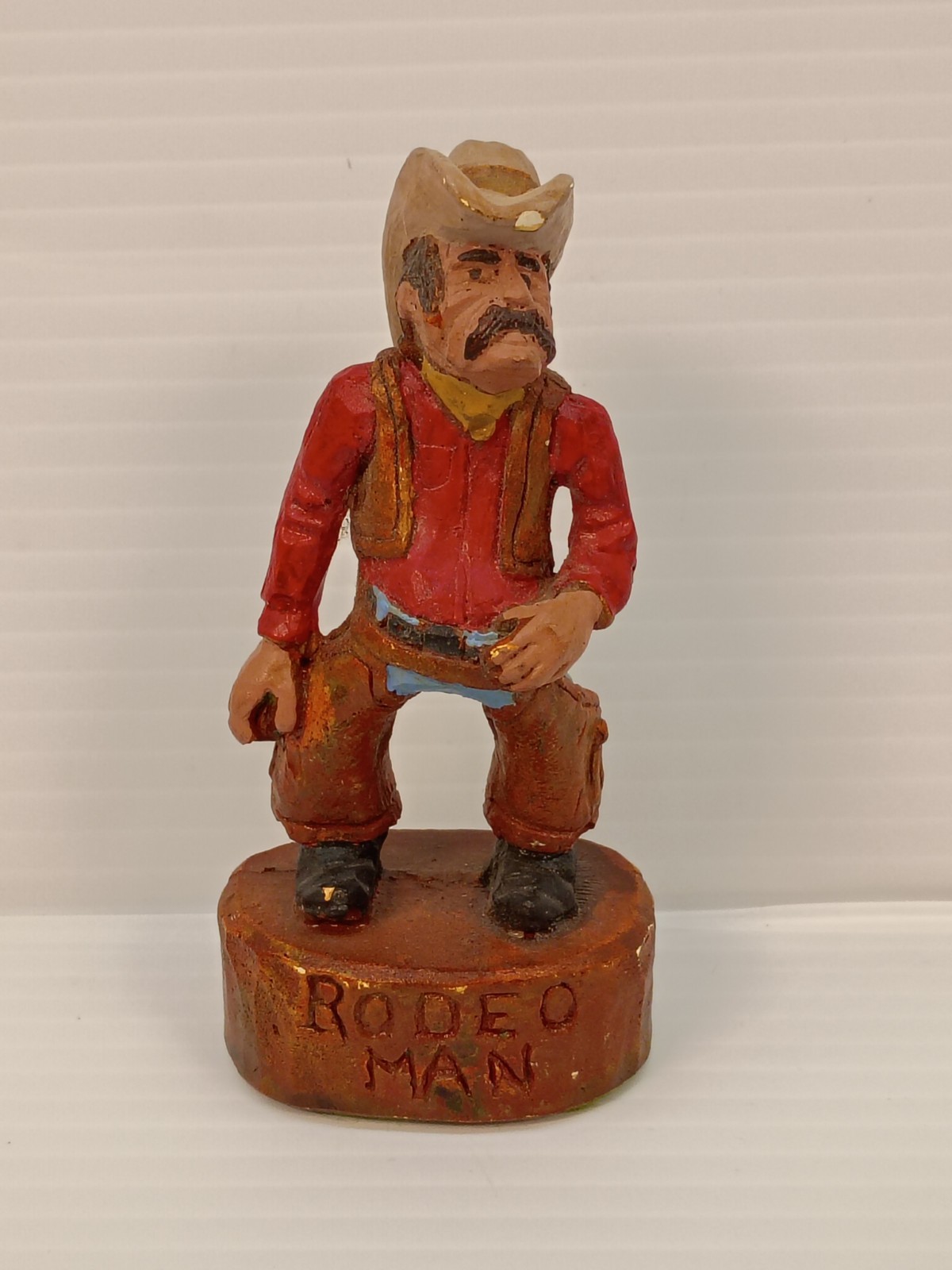 Vintage 1981 J Vincent 'Rodeo Man'  Western Cowboy Figure Figurine 4