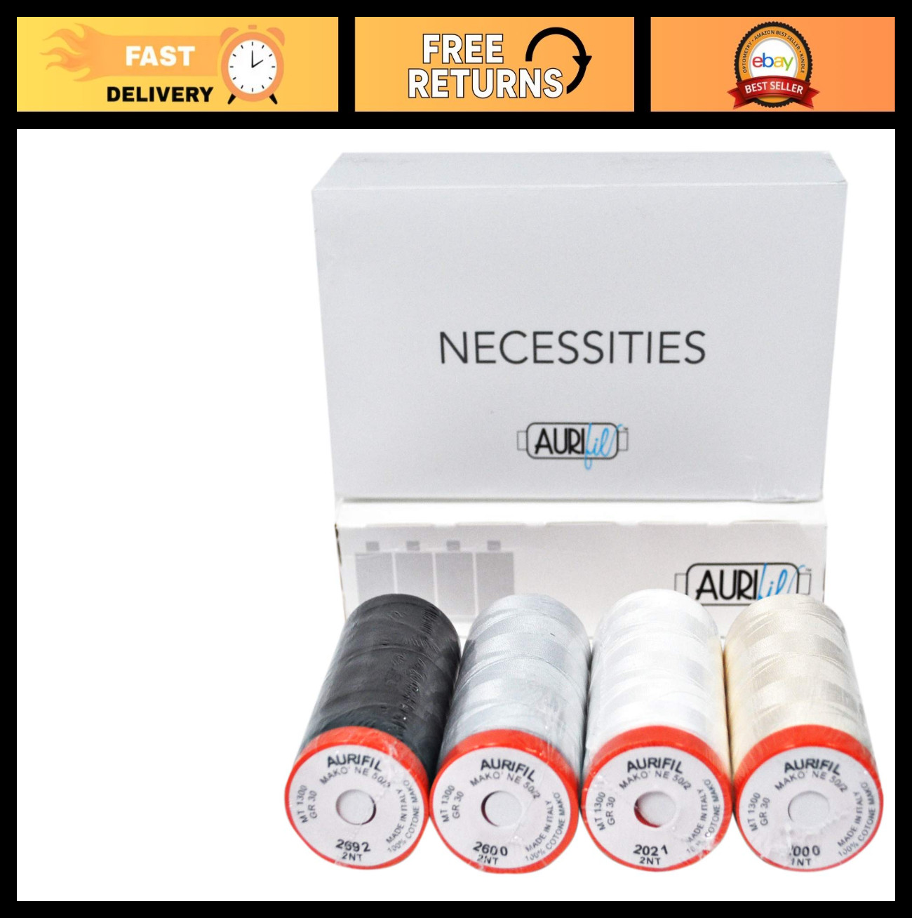 Assorted Thread Collection - 4 Spools, High-Quality Sewing Thread Essentials Assorted Thread Collection - 4 Spools, High-Quality Sewing Thread Essentials