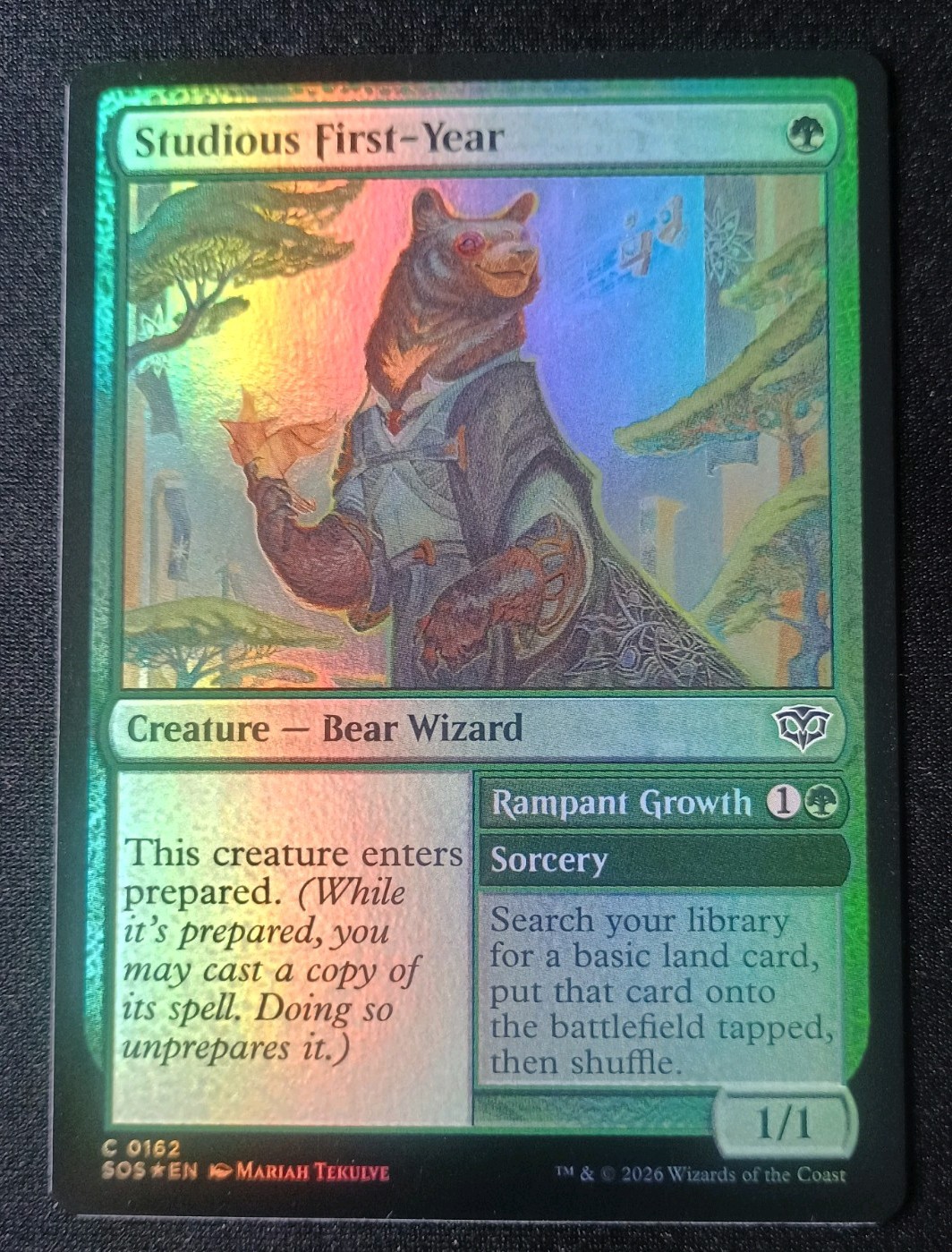 MTG Secrets Of Strixhaven - Studious First Year - Foil