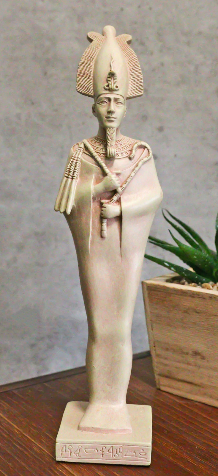 Classical Egyptian God Of Underworld Osiris Holding Crook And Flail Statue 5 Classical Egyptian God Of Underworld Osiris Holding Crook And Flail Statue 5