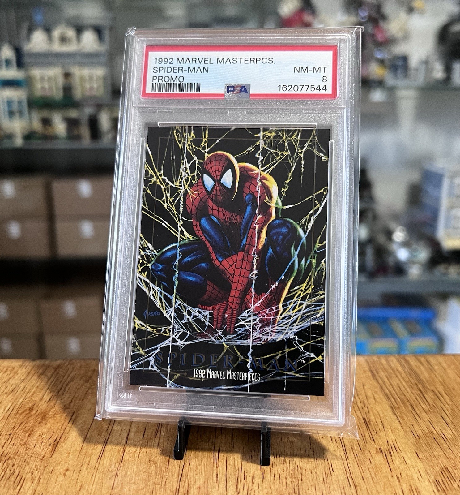 PROMO 1992 VERY RARE Skybox Marvel Masterpieces Spider-Man PSA Spiderman #87 PROMO 1992 VERY RARE Skybox Marvel Masterpieces Spider-Man PSA Spiderman #87