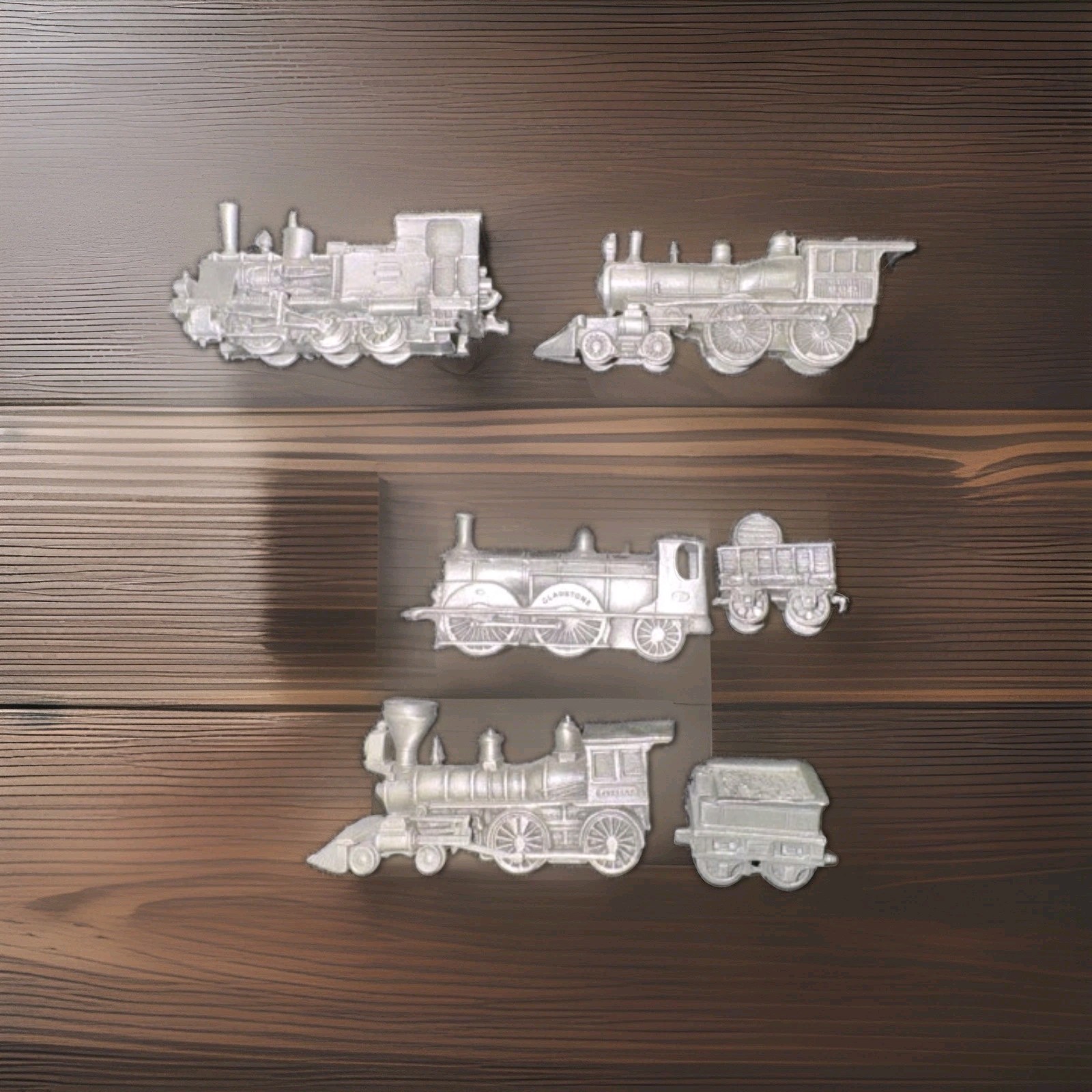 Franklin Mint World\'s Greatest Locomotives Set Of 6 Pcs-Rare Retired Set-Pewter