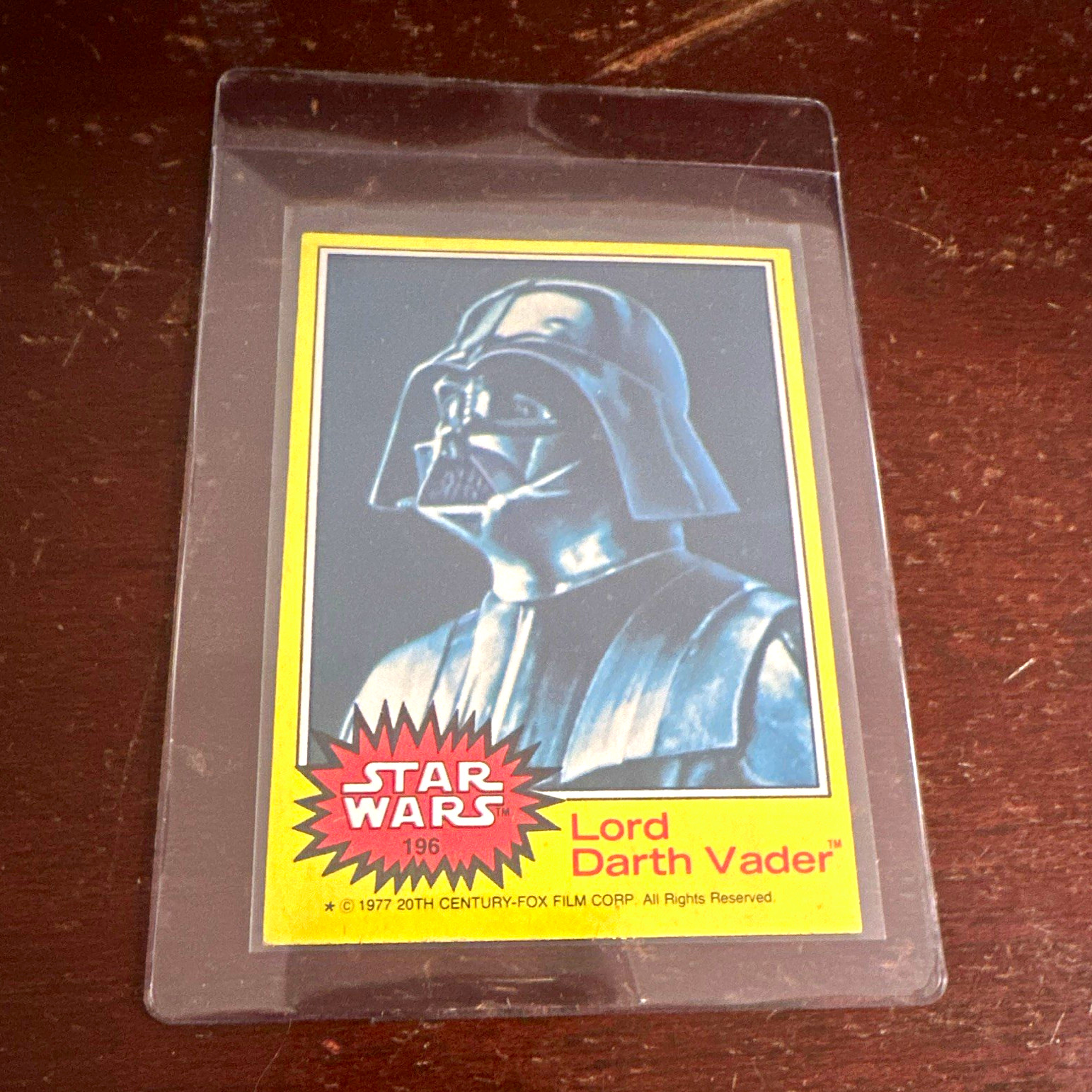 Topps 1977 Star Wars Base Set #196 Lord Darth Vader Non-Sport Card