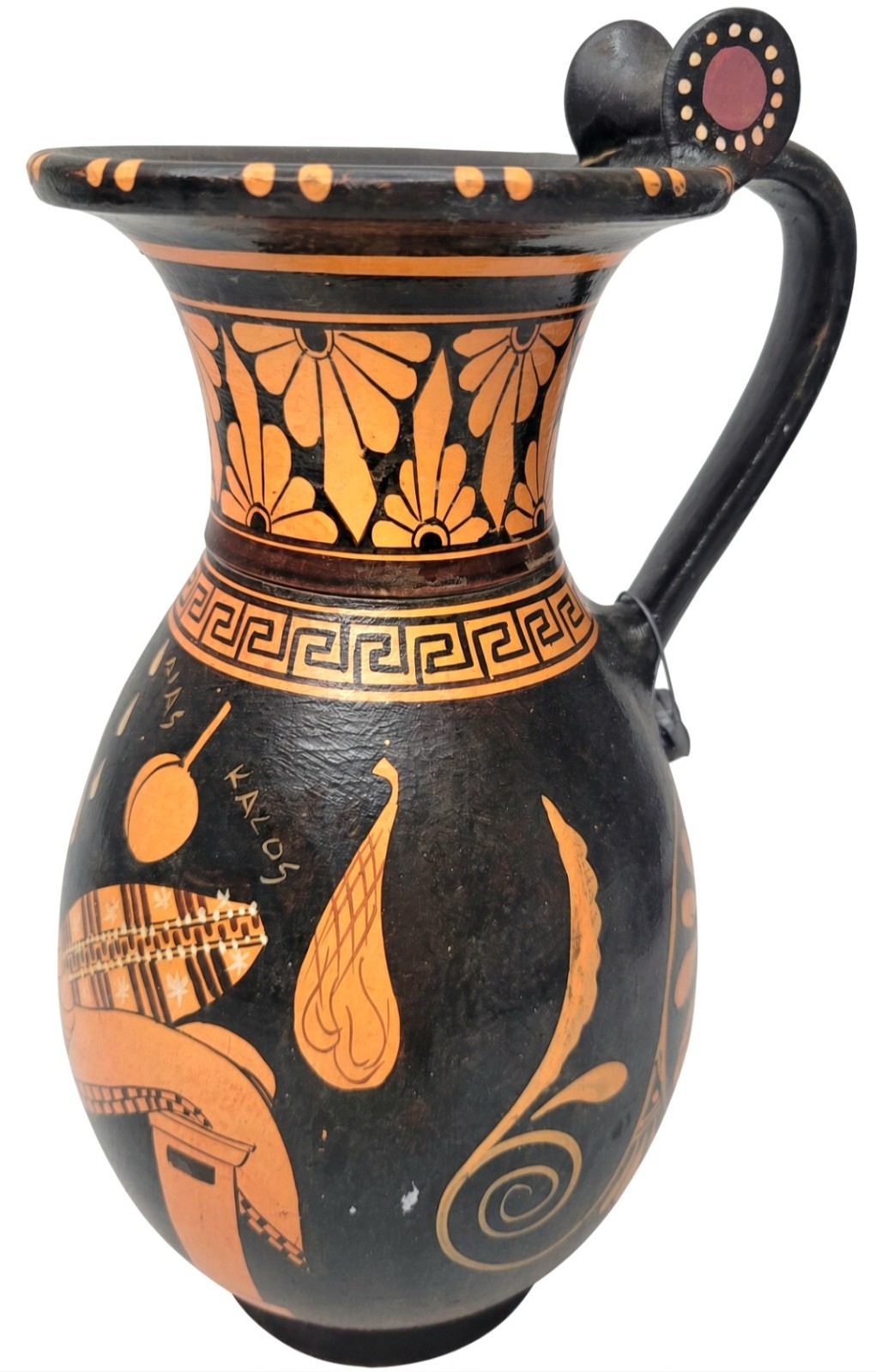 Greek Red Figure Amphora Vase Terracotta Pottery Classic Mythology Art Greek Red Figure Amphora Vase Terracotta Pottery Classic Mythology Art