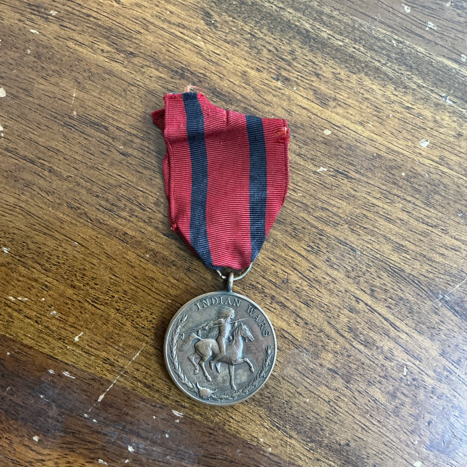 Original Indian Wars US Army Service Medal Bronze WW1 Era Production Original Indian Wars US Army Service Medal Bronze WW1 Era Production