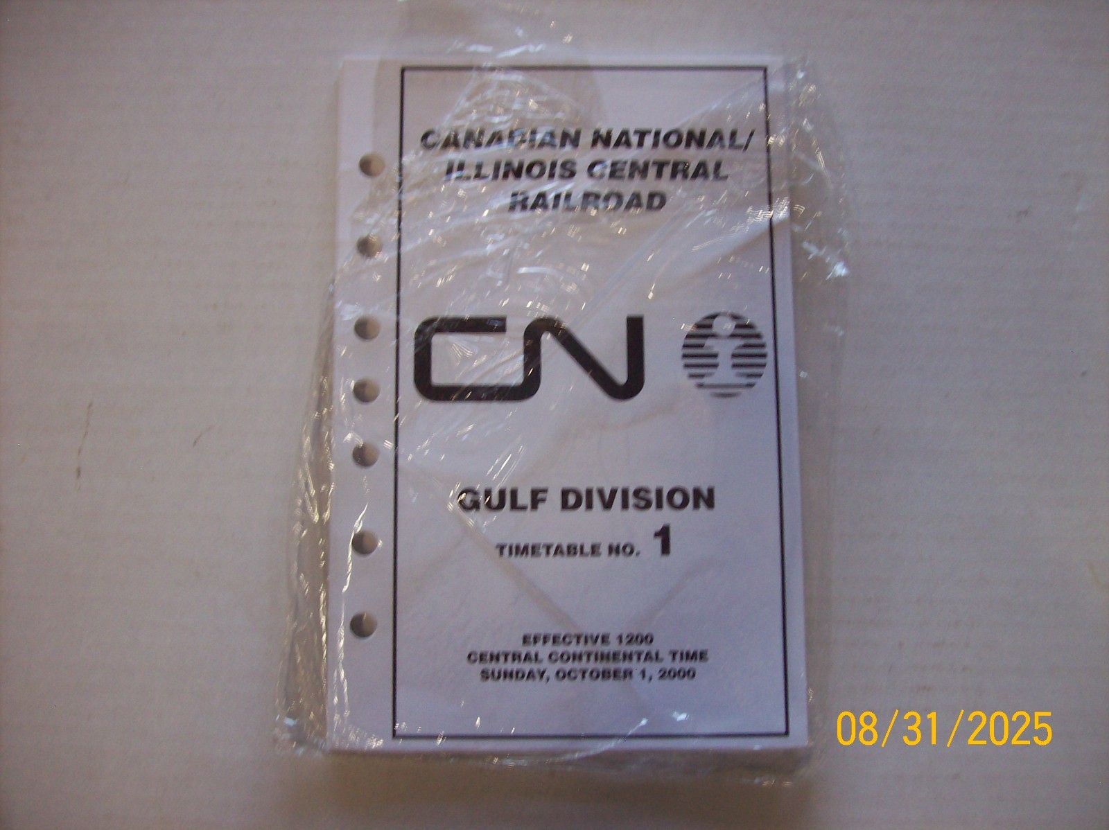 Canadian National / Illinois Central RR Gulf Div. #1 October 2000