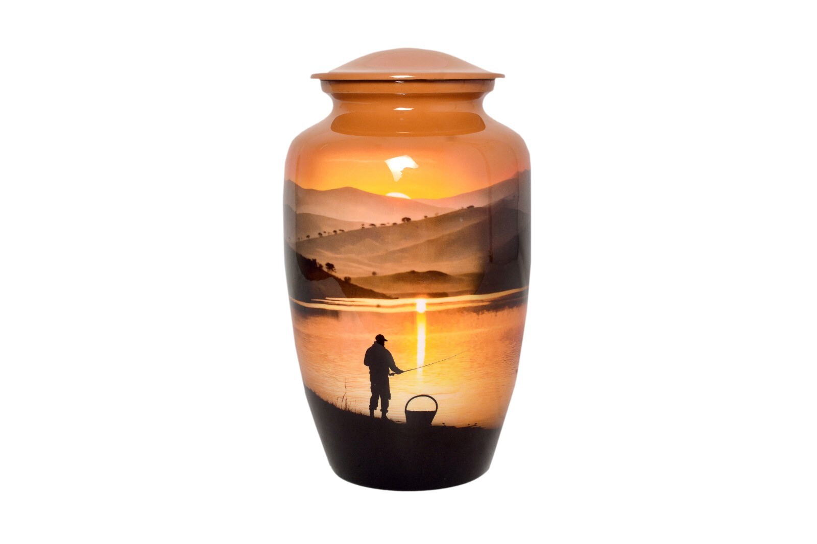 Adult Fishing Cremation Urns for Human Ashes Adult Memorial 200 LBs Velvet Bag Adult Fishing Cremation Urns for Human Ashes Adult Memorial 200 LBs Velvet Bag