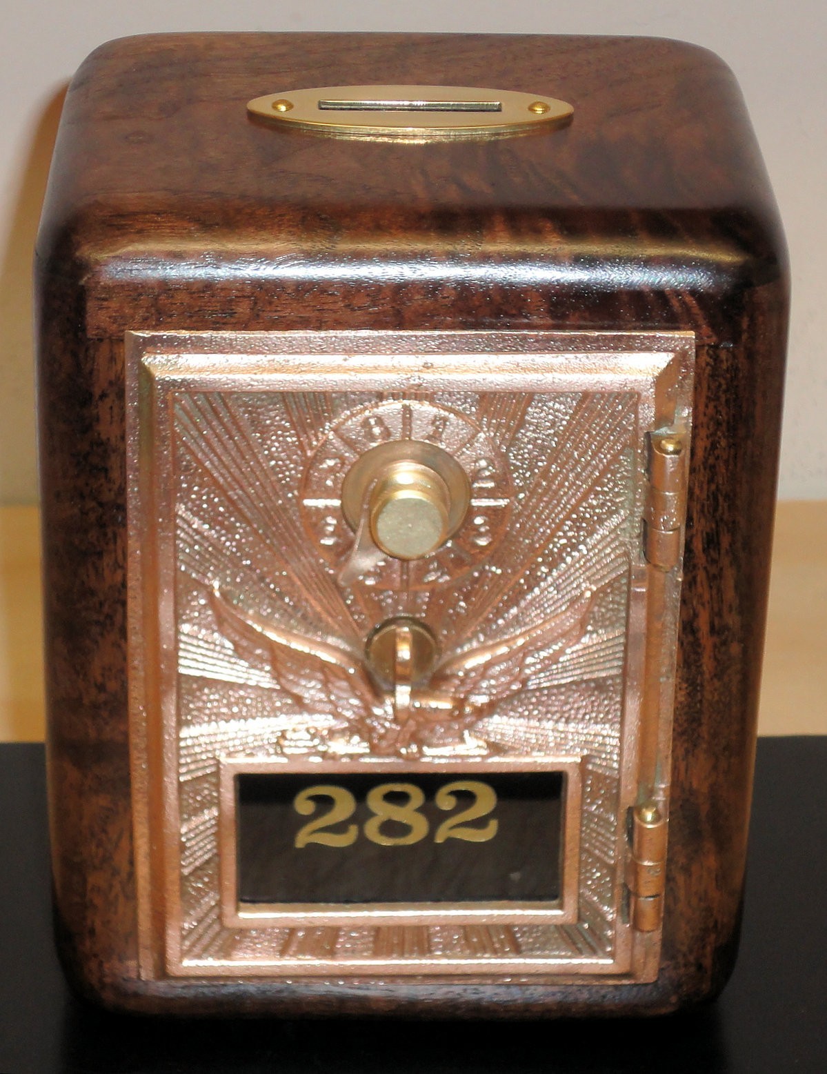 Antique P O Box Door Bank-Early 1900's Bronze- Antique P O Box Door Bank-Early 1900's Bronze-