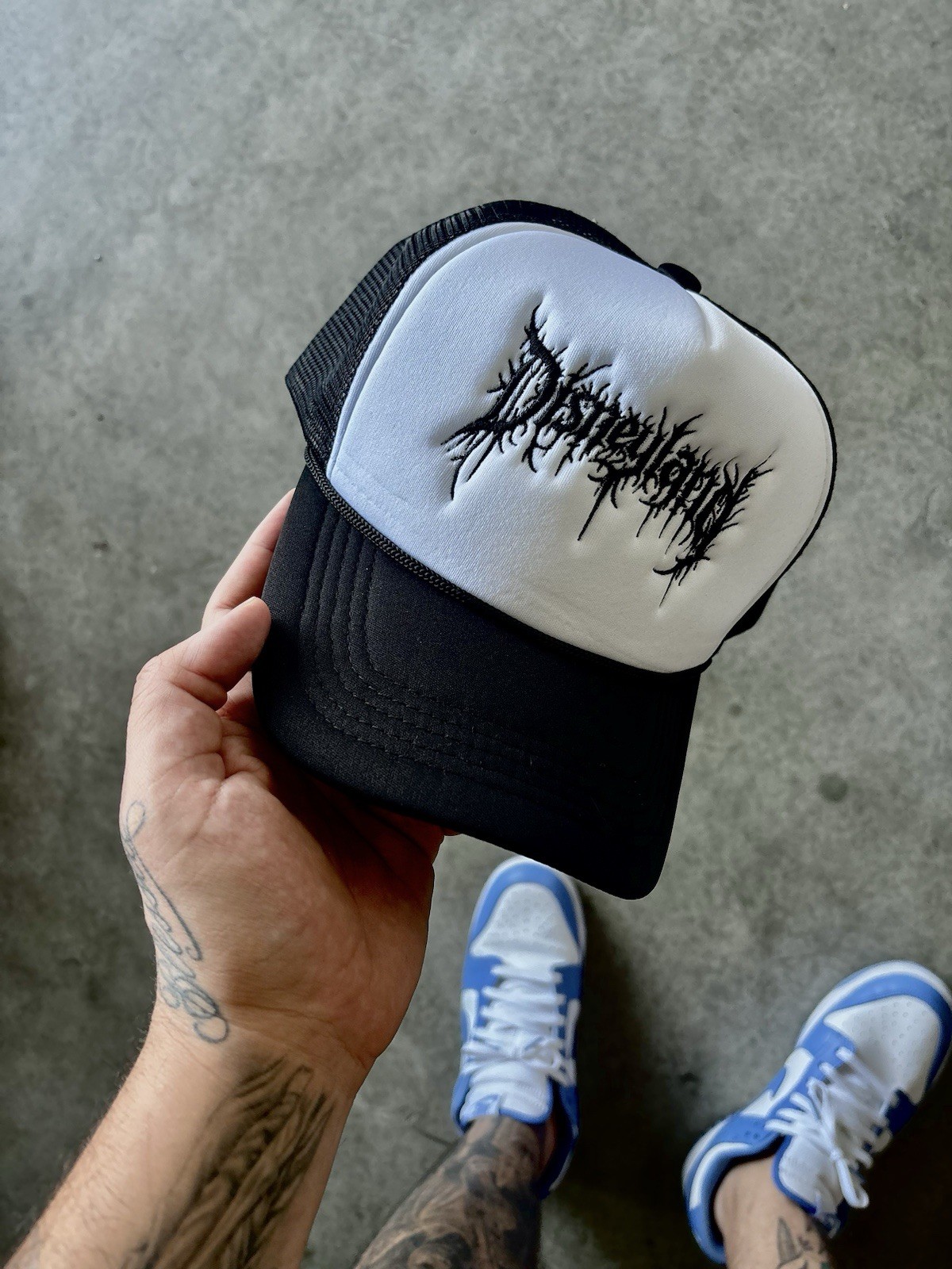 Disneyland Death Metal Trucker Hat Vintage Y2K Disneyland Death Metal Trucker Hat Vintage Y2K