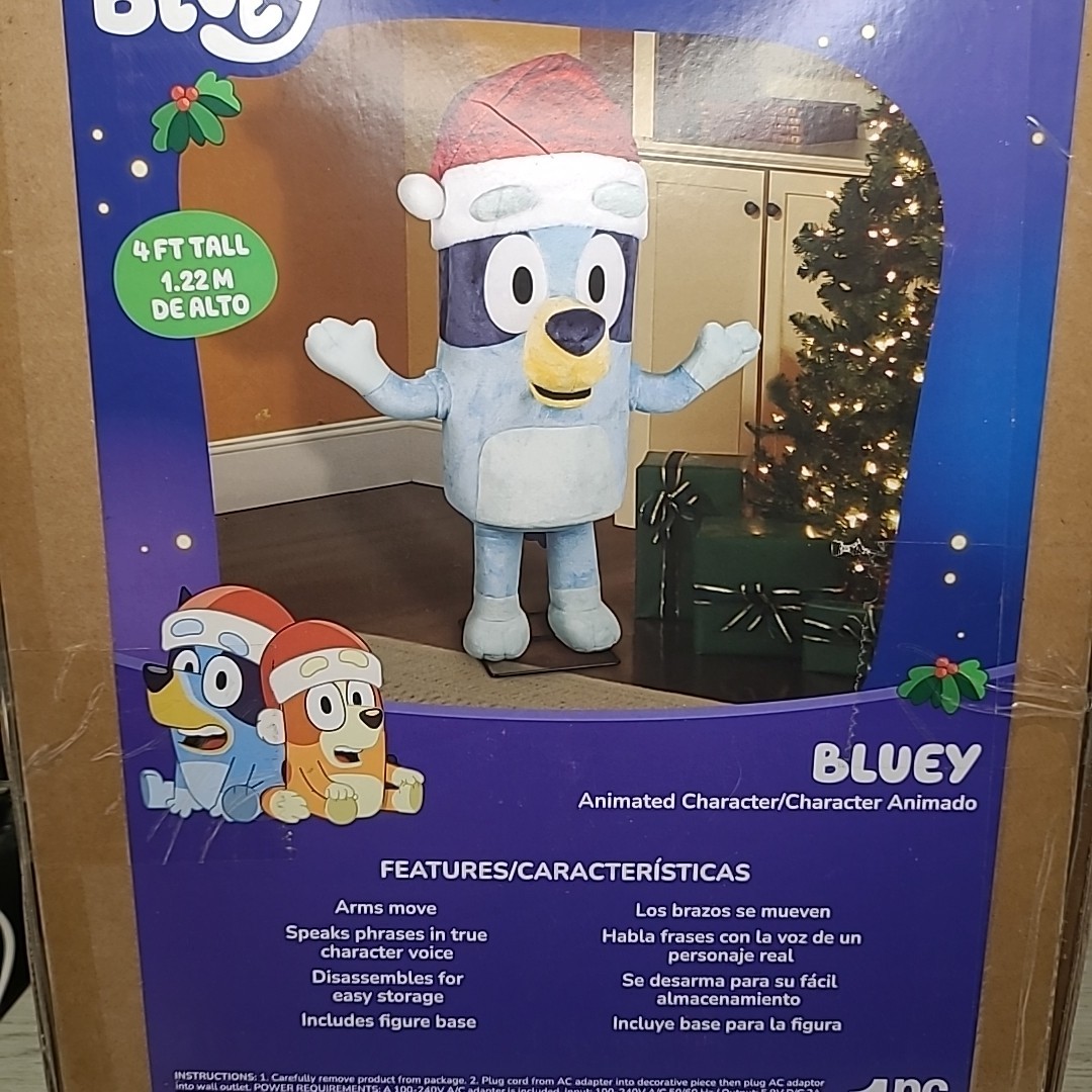 Gemmy Animated Life-size 4ft BLUEY Musical Christmas Animatronic NEW SEALED 2025 Gemmy Animated Life-size 4ft BLUEY Musical Christmas Animatronic NEW SEALED 2025