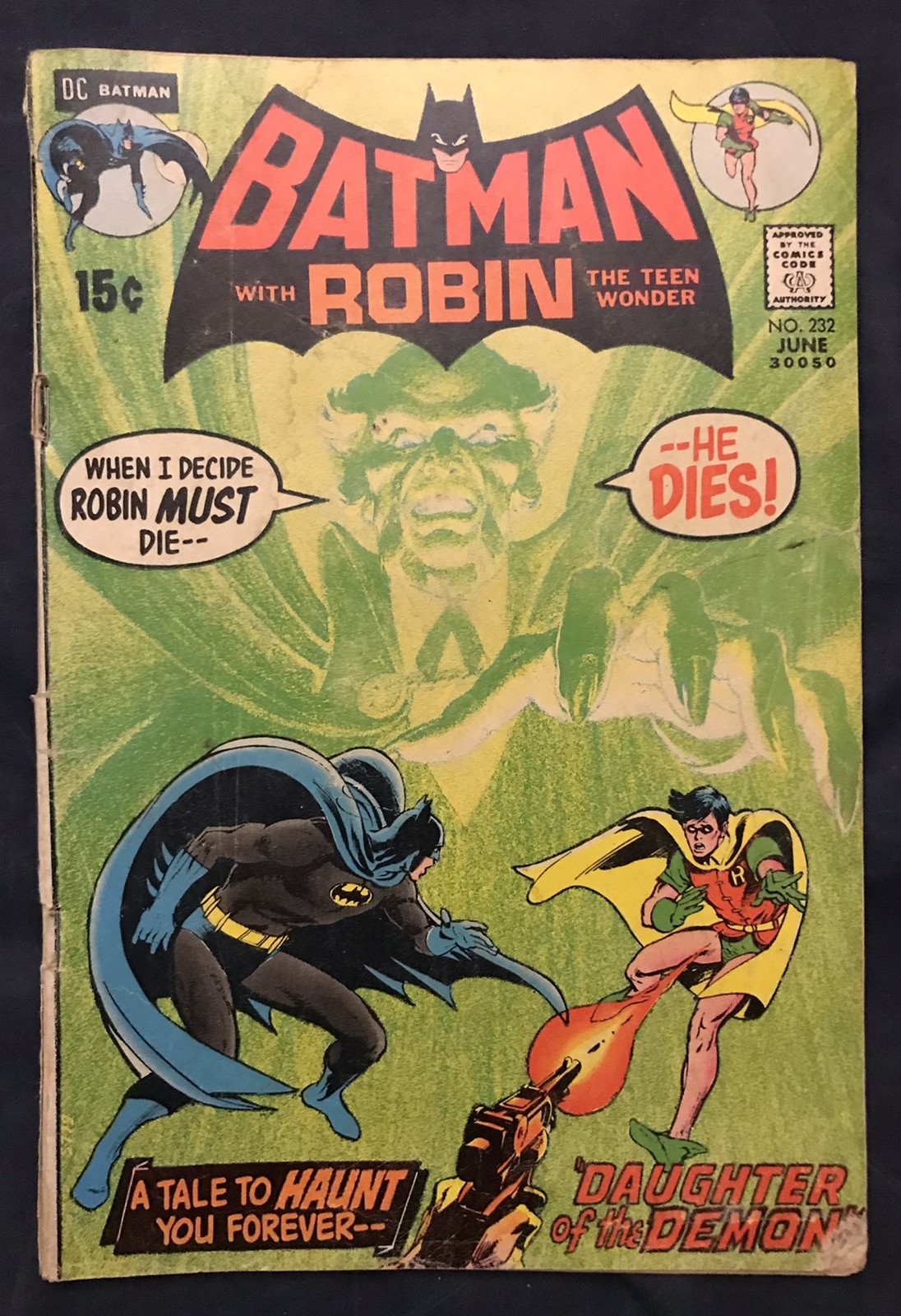 BATMAN #232 (1971) MAJOR KEY: 1st appearance of Ra's al Ghul, Around FR/GD BATMAN #232 (1971) MAJOR KEY: 1st appearance of Ra's al Ghul, Around FR/GD