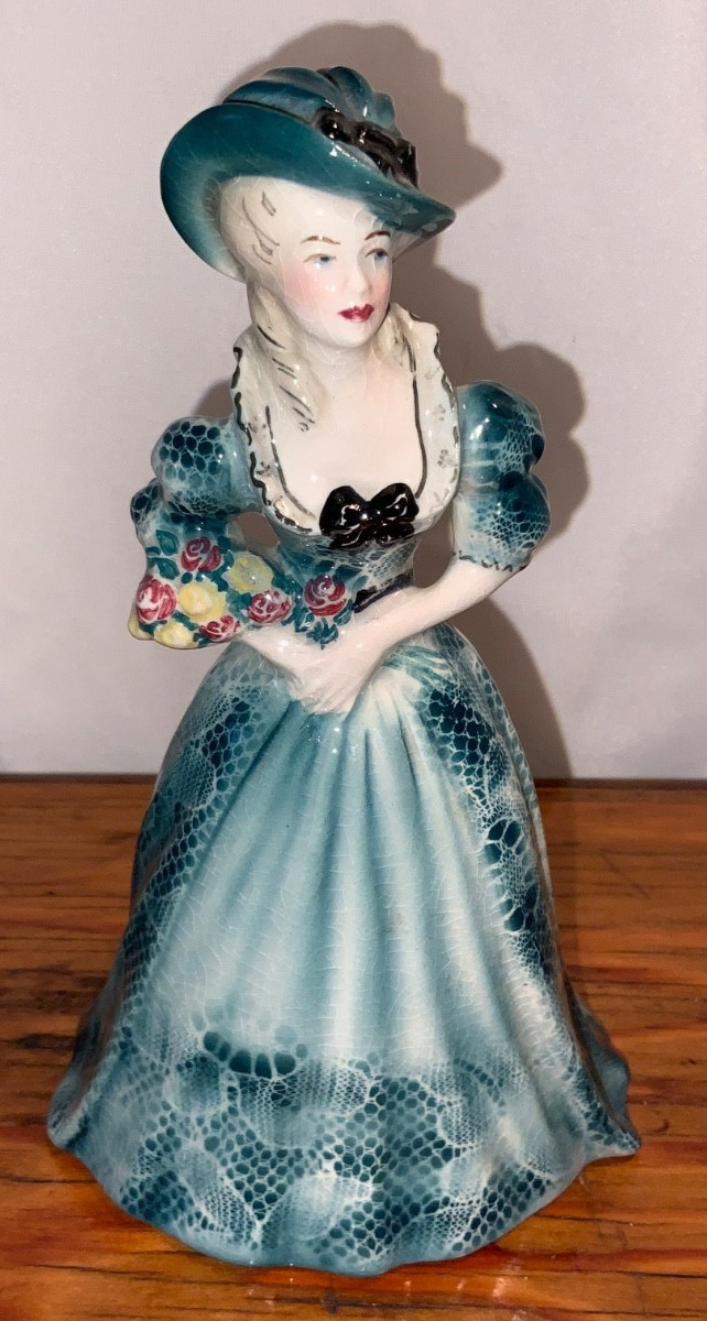 VTG Goldscheider Original Lady Figurine 7” Duchess Devonshire 1950’s Fine China VTG Goldscheider Original Lady Figurine 7” Duchess Devonshire 1950’s Fine China