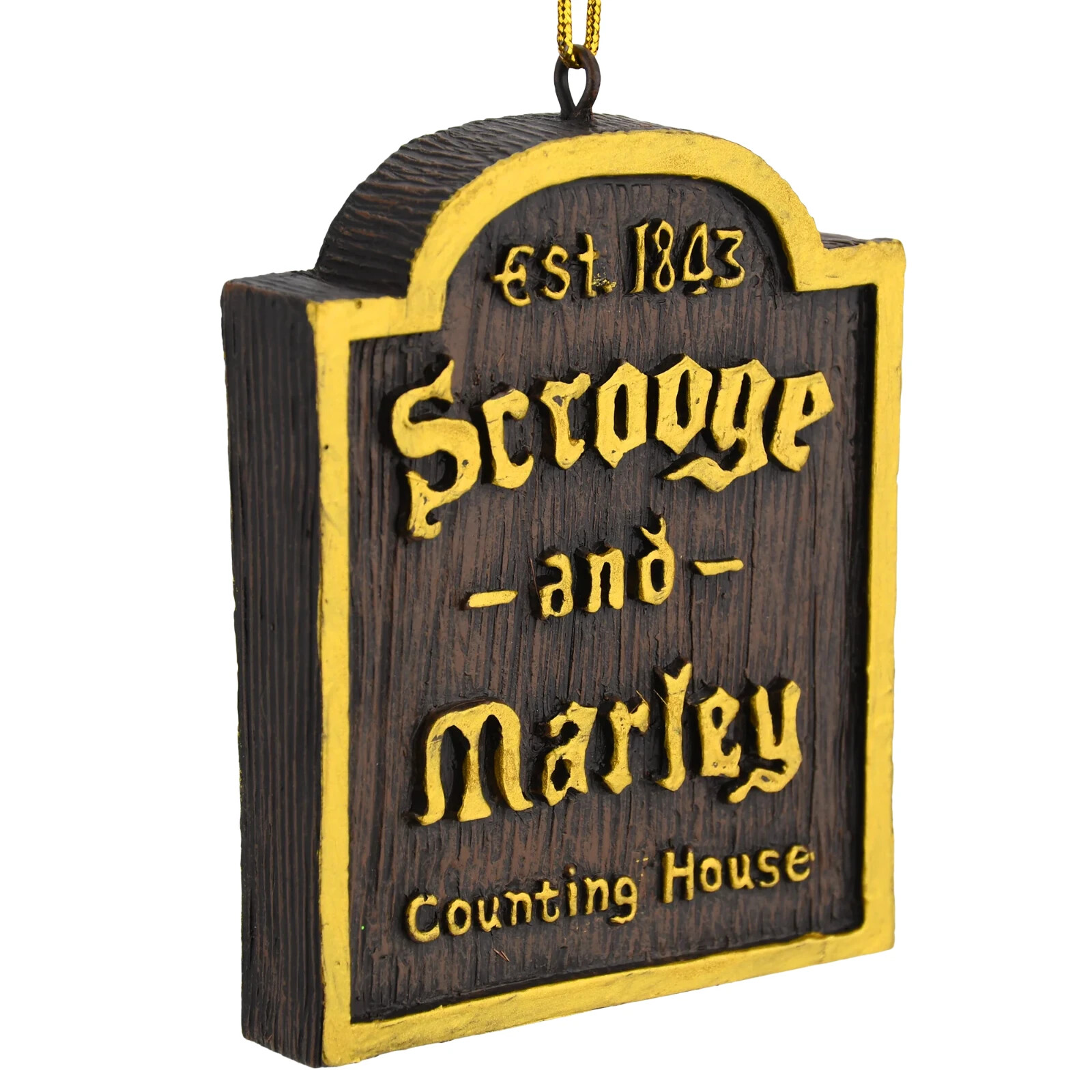 A Christmas Carol Scrooge & Marley Counting House Sign Ornament Xmas Story