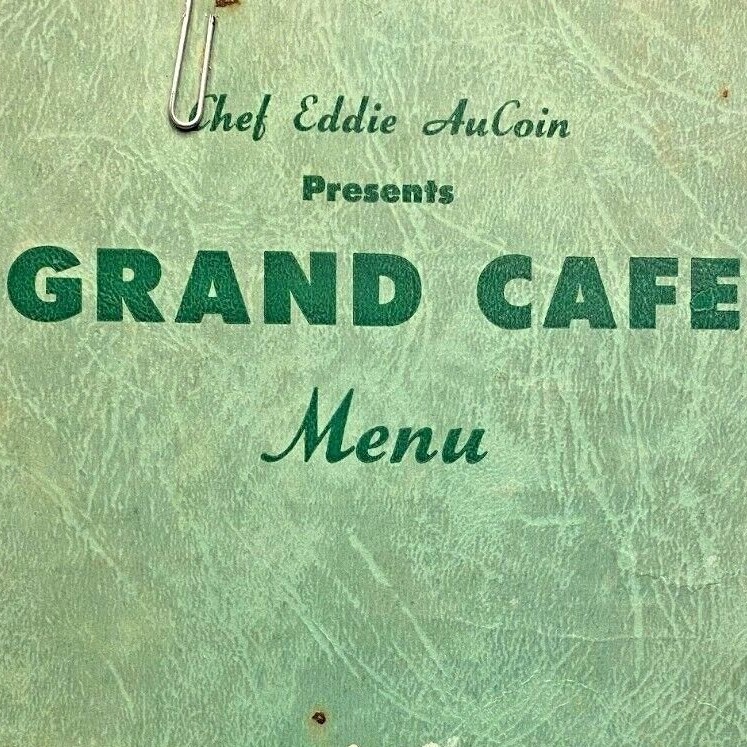 Vintage 1930s Grand Cafe Café Restaurant Menu Chef Eddie AuCoin Roseburg Oregon Vintage 1930s Grand Cafe Café Restaurant Menu Chef Eddie AuCoin Roseburg Oregon